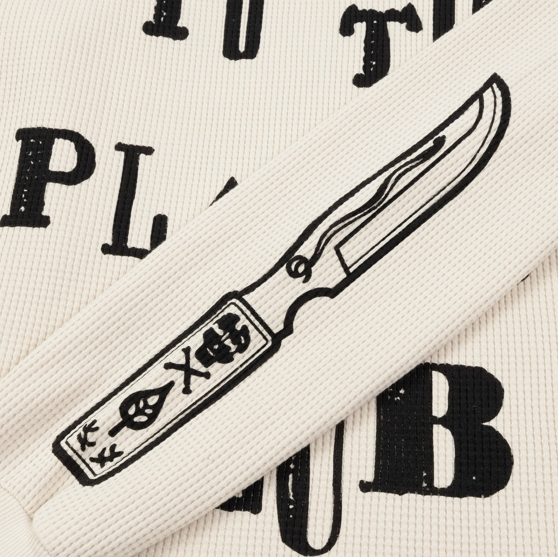 Cozy Wardrobe Fashion Top SP x Chucky Players Club Thermal Mens Long Sleeve Shirt (White/Red)