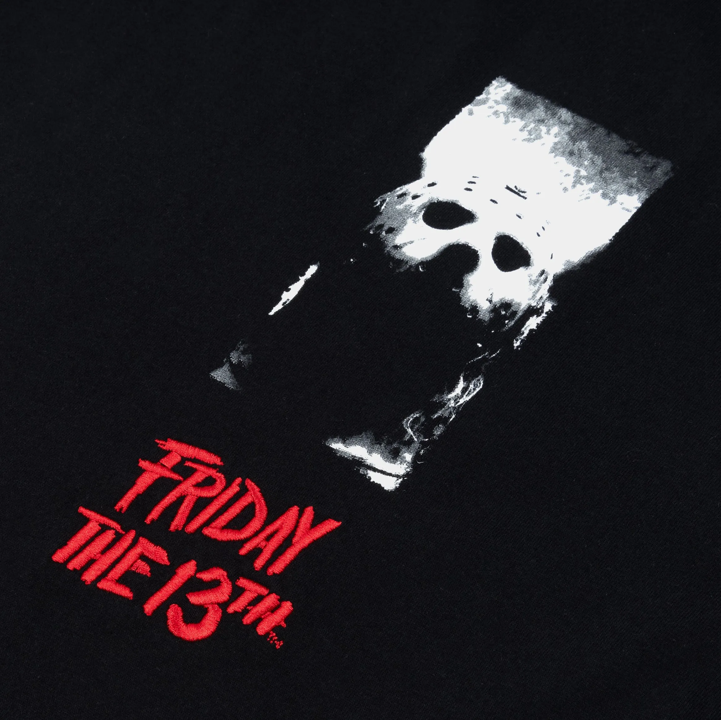 Elegant SP x Friday The 13th Jason Mask Mens Short Sleeve Shirt (Black/Red)