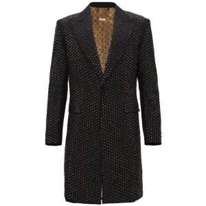 Sparkle The Night Away Long Blazer BLACK/GOLD Stain Proof