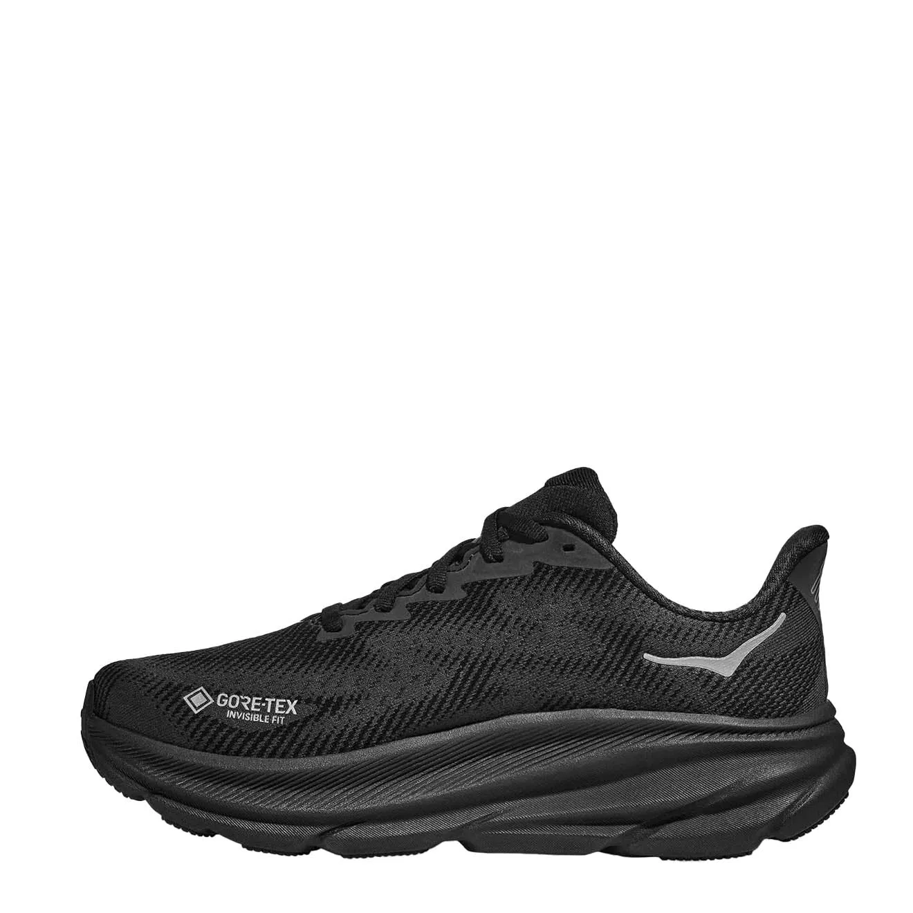 Work Ready Hoka Clifton 9 GORE-TEX Trainer Black / Black
