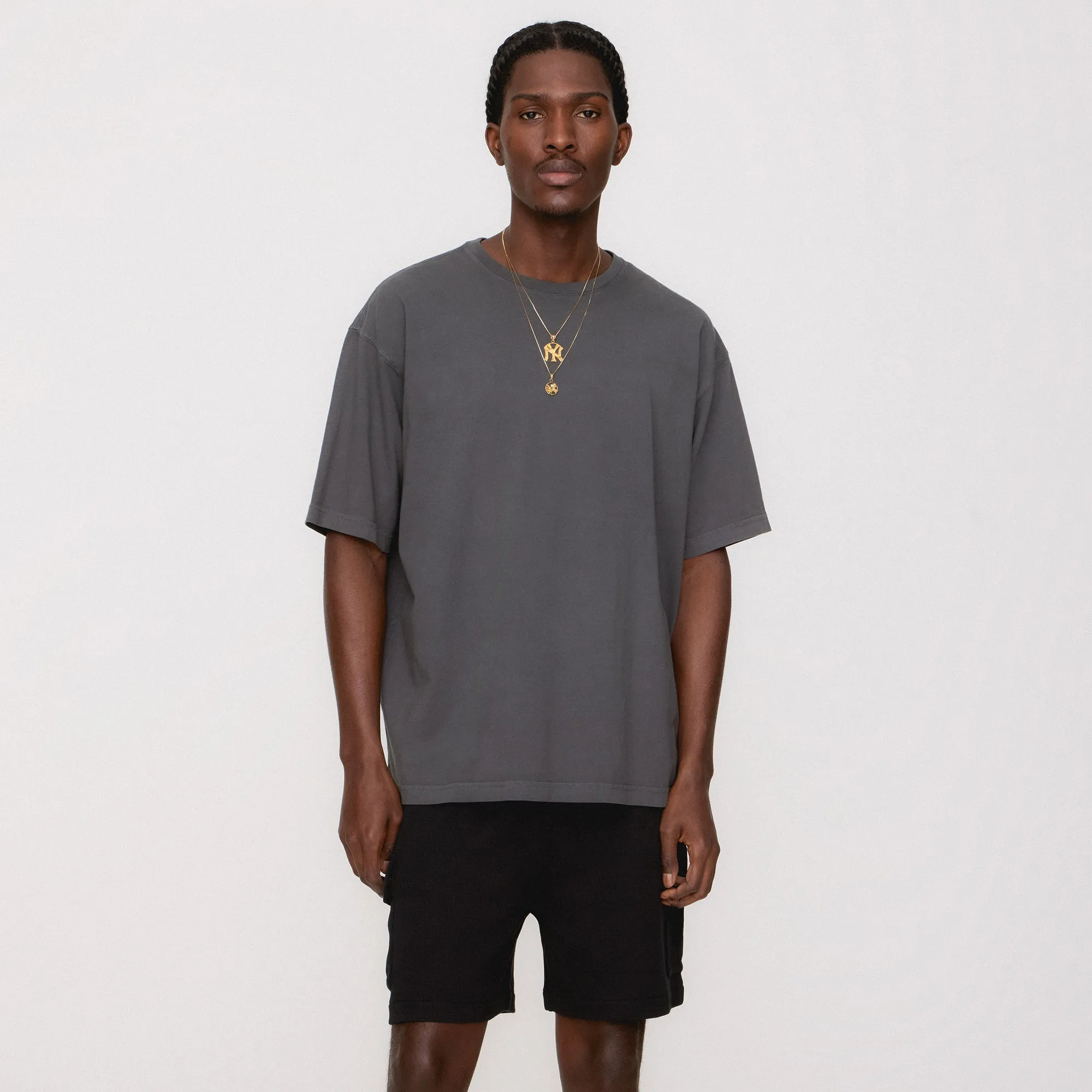 Kith Micro Waffle Fairfax Cargo Short - Black floral shorts