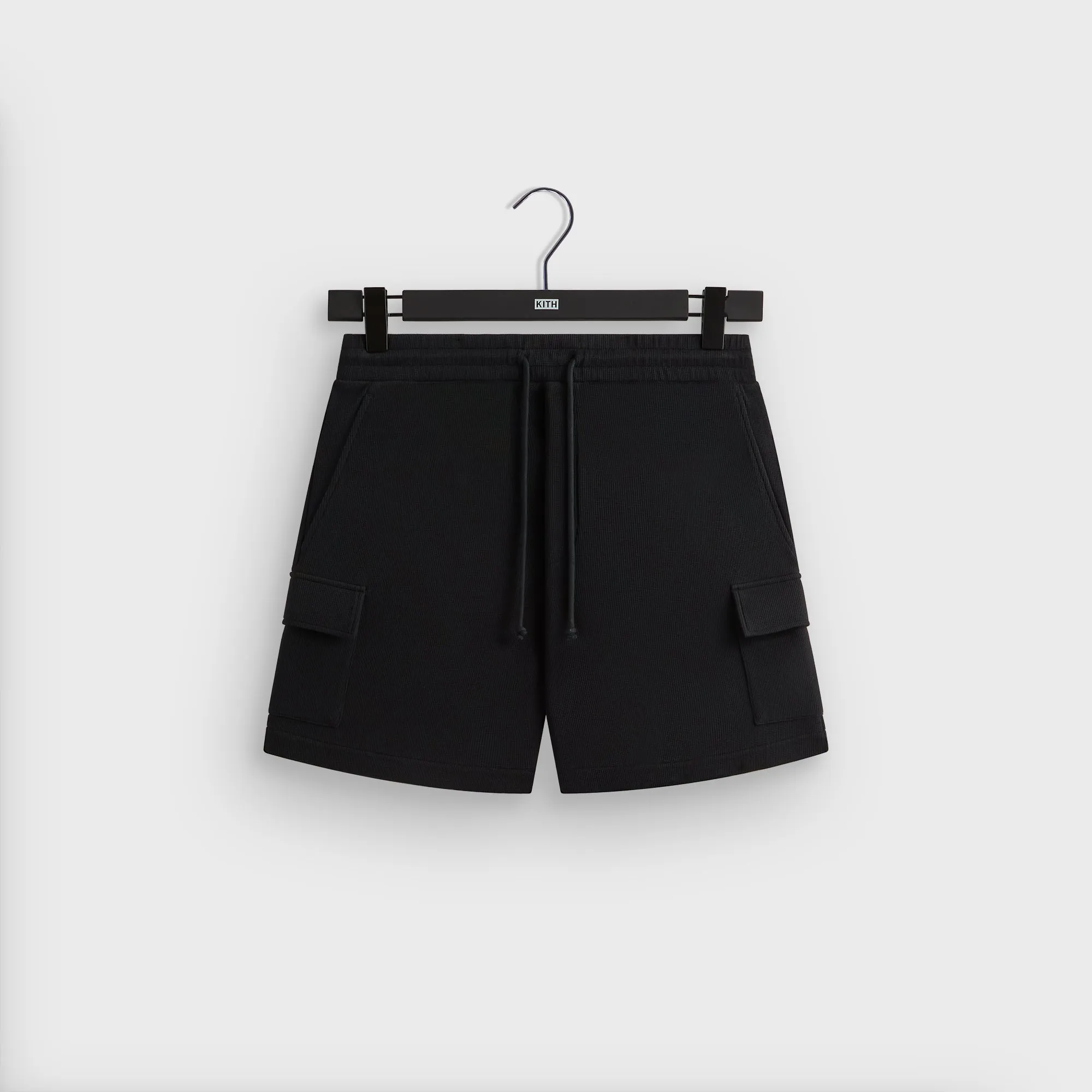 Breezy Stretch Kith Micro Waffle Fairfax Cargo Short - Black