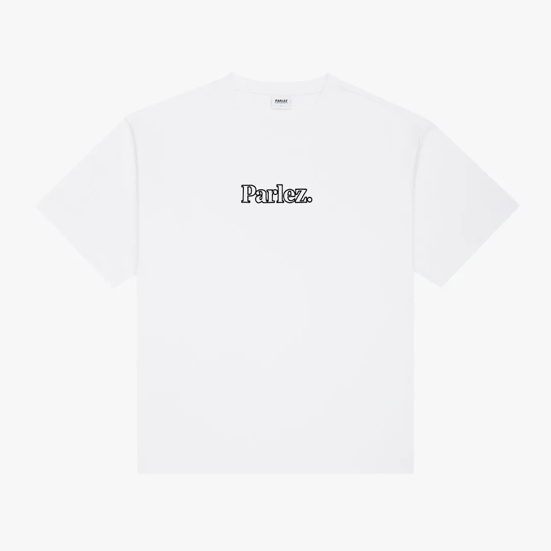 Staffa Oversized T-Shirt White No Slip Shoulder Design