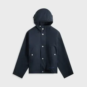 Weekend Outing Wear Stone Island Aluminum Tela Marina Short Parka - Navy Blue