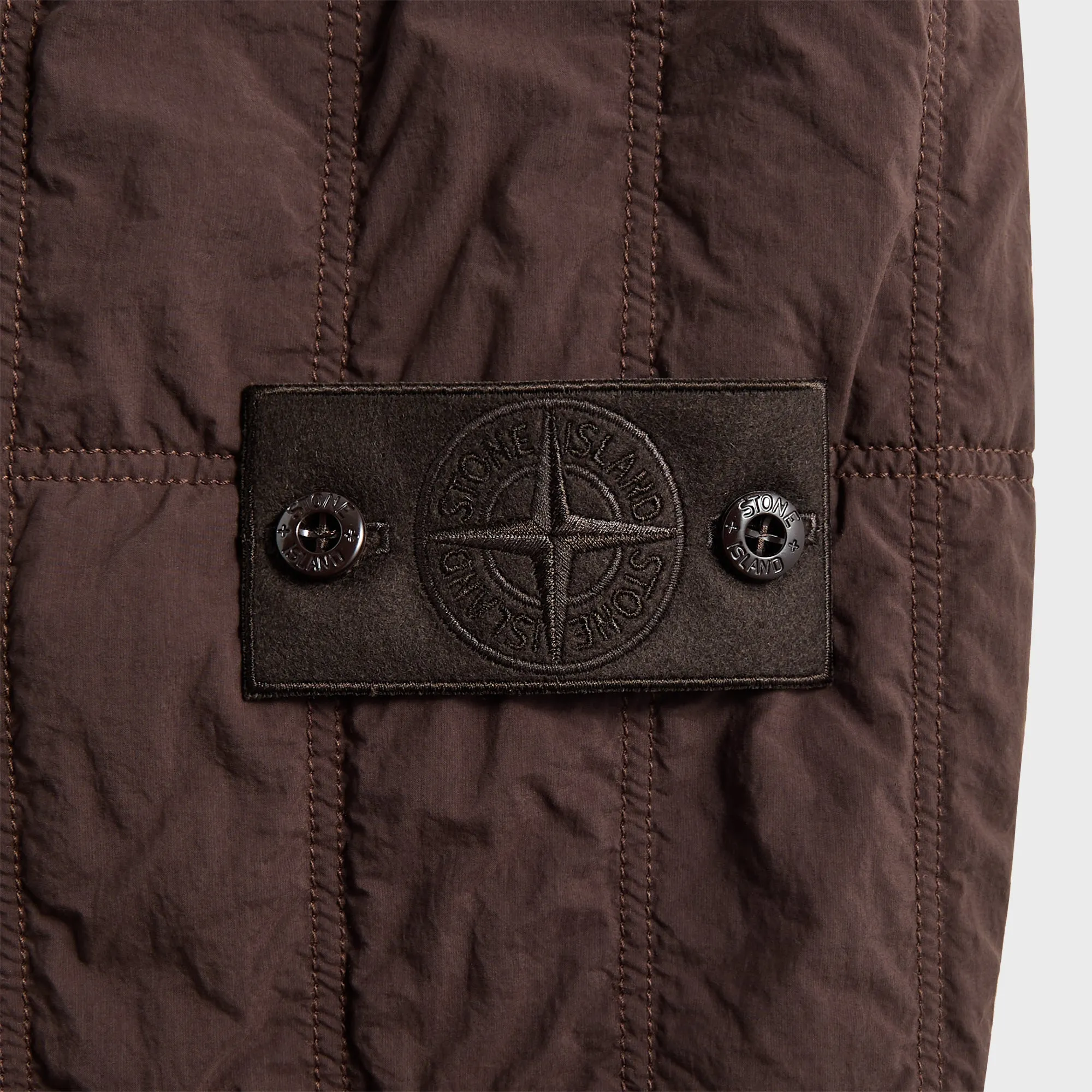 Work Tough Stone Island Ghost Shirt Jacket - Brown