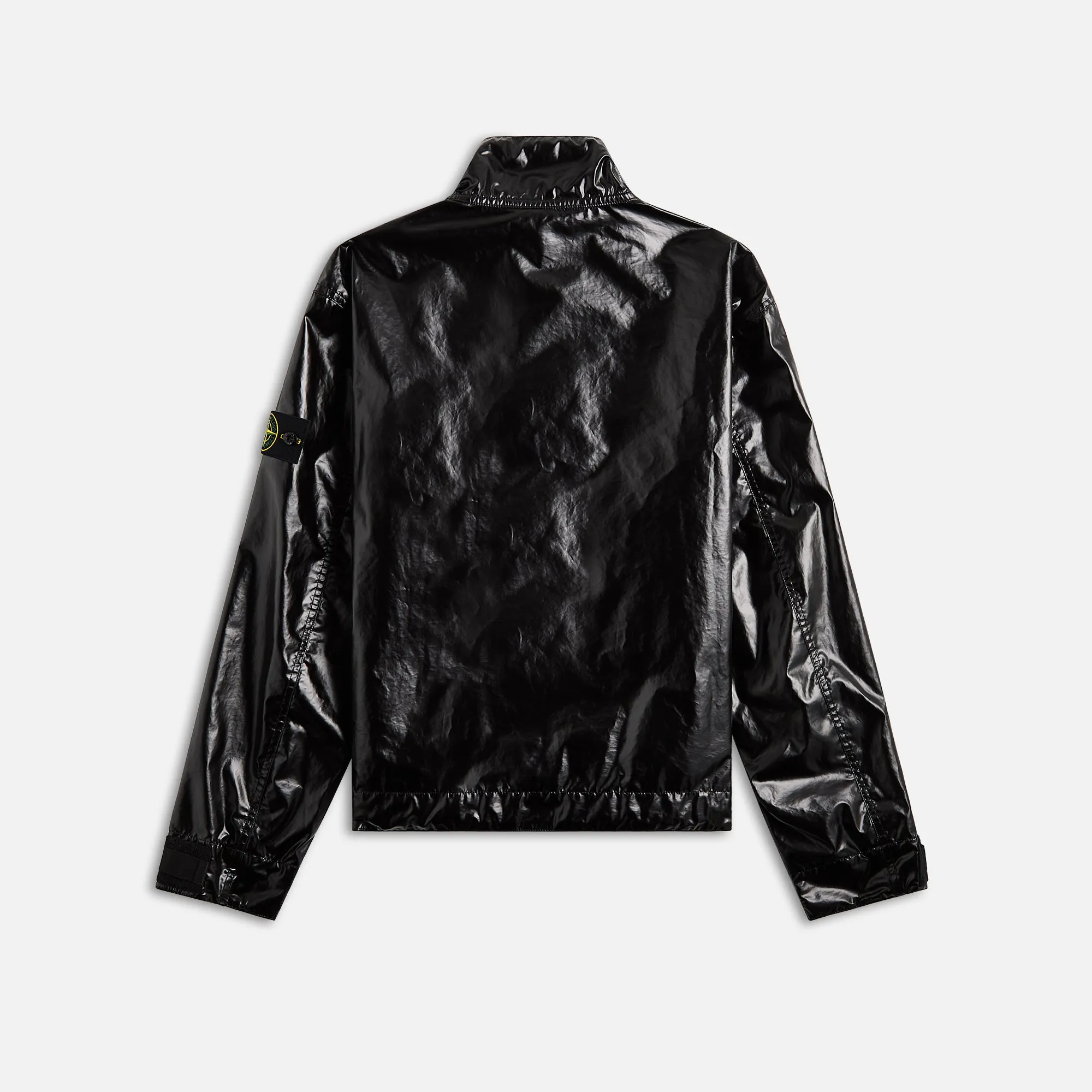 AntiStaticLayer Neutral Look Stone Island Mussola Gommata-Tc Garment Dyed Jacket - Black