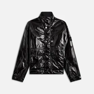 Tear Resistant Stone Island Mussola Gommata-Tc Garment Dyed Jacket - Black