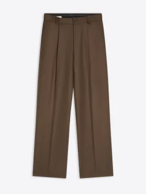 Utility pocket Straight wool pants