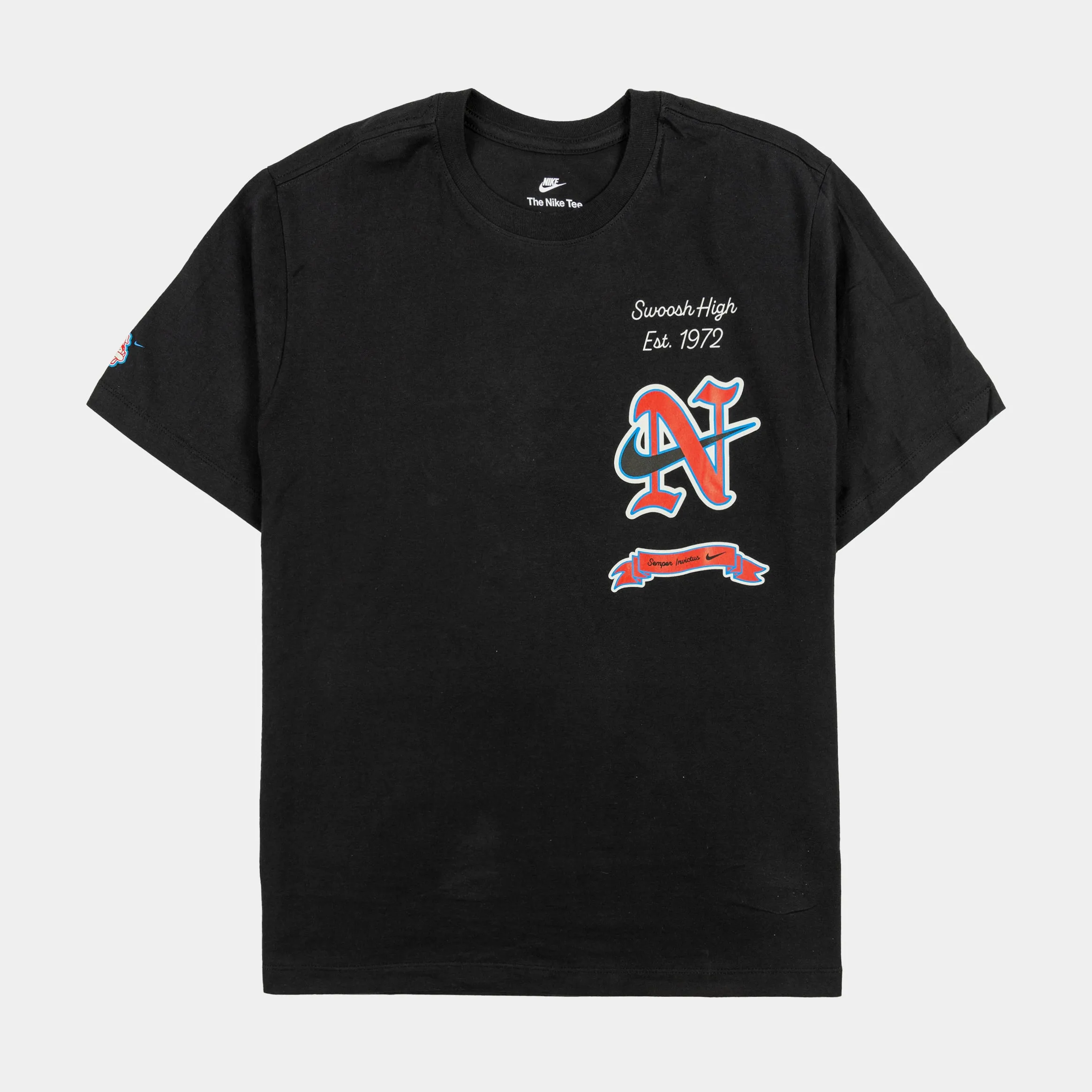 NSW Swoosh High Graphic Mens Short Sleeve Shirt (Black/Red) SeamlessConstruction budget-friendly