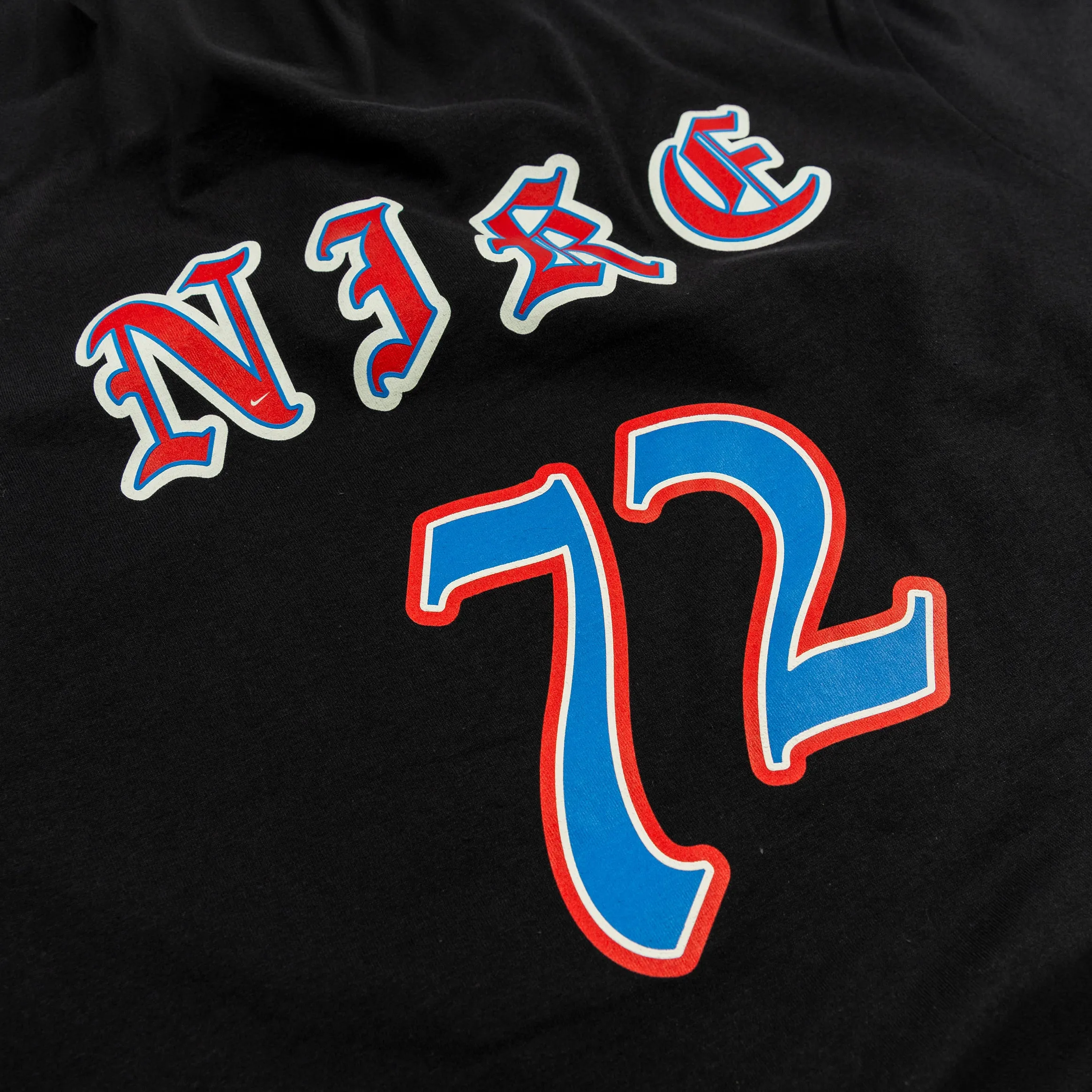 NSW Swoosh High Graphic Mens Short Sleeve Shirt (Black/Red) Soft Fit Wear Brushed Interior Lining