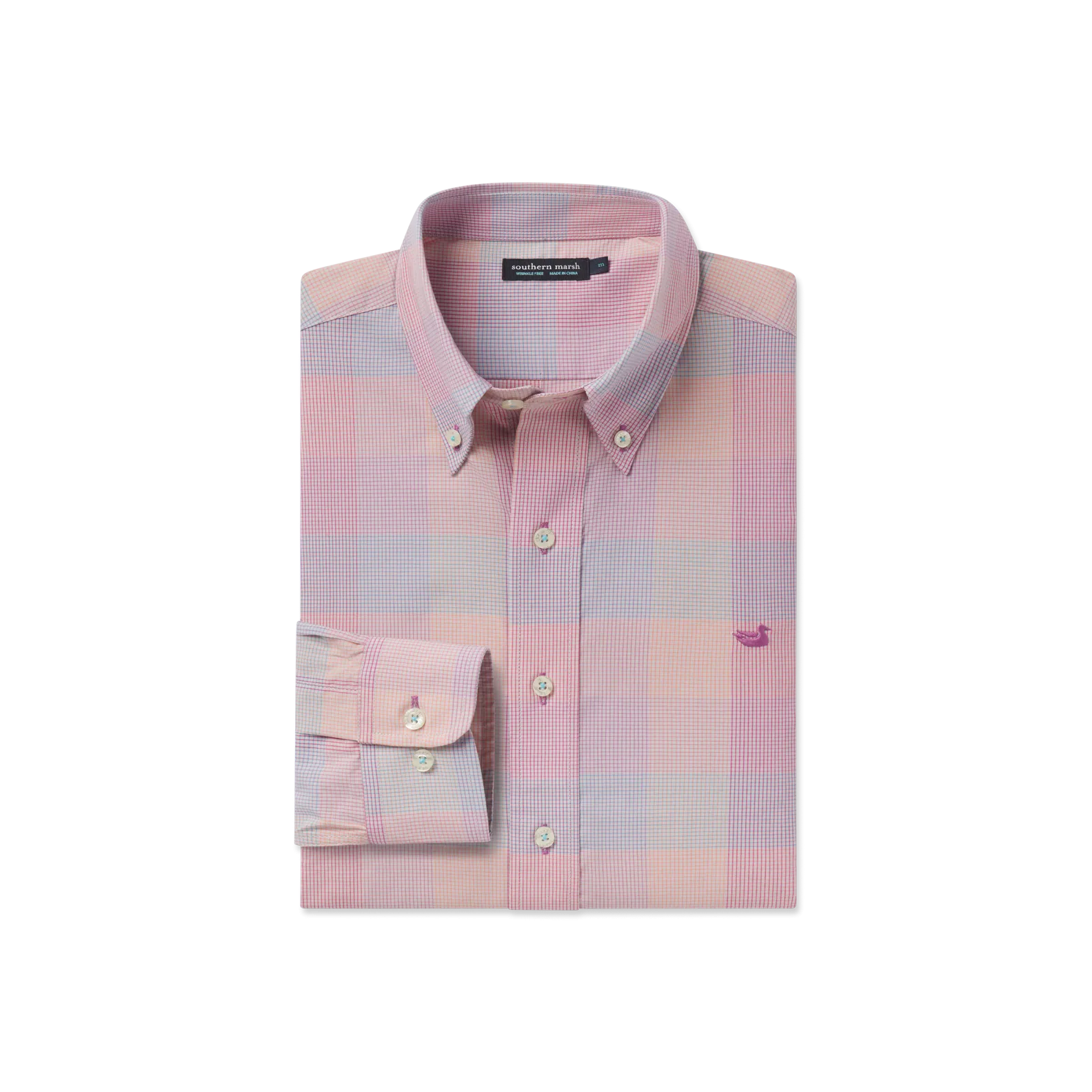 Grayson Check Dress Shirt Relaxed Vibe Reinforced Buttonholes