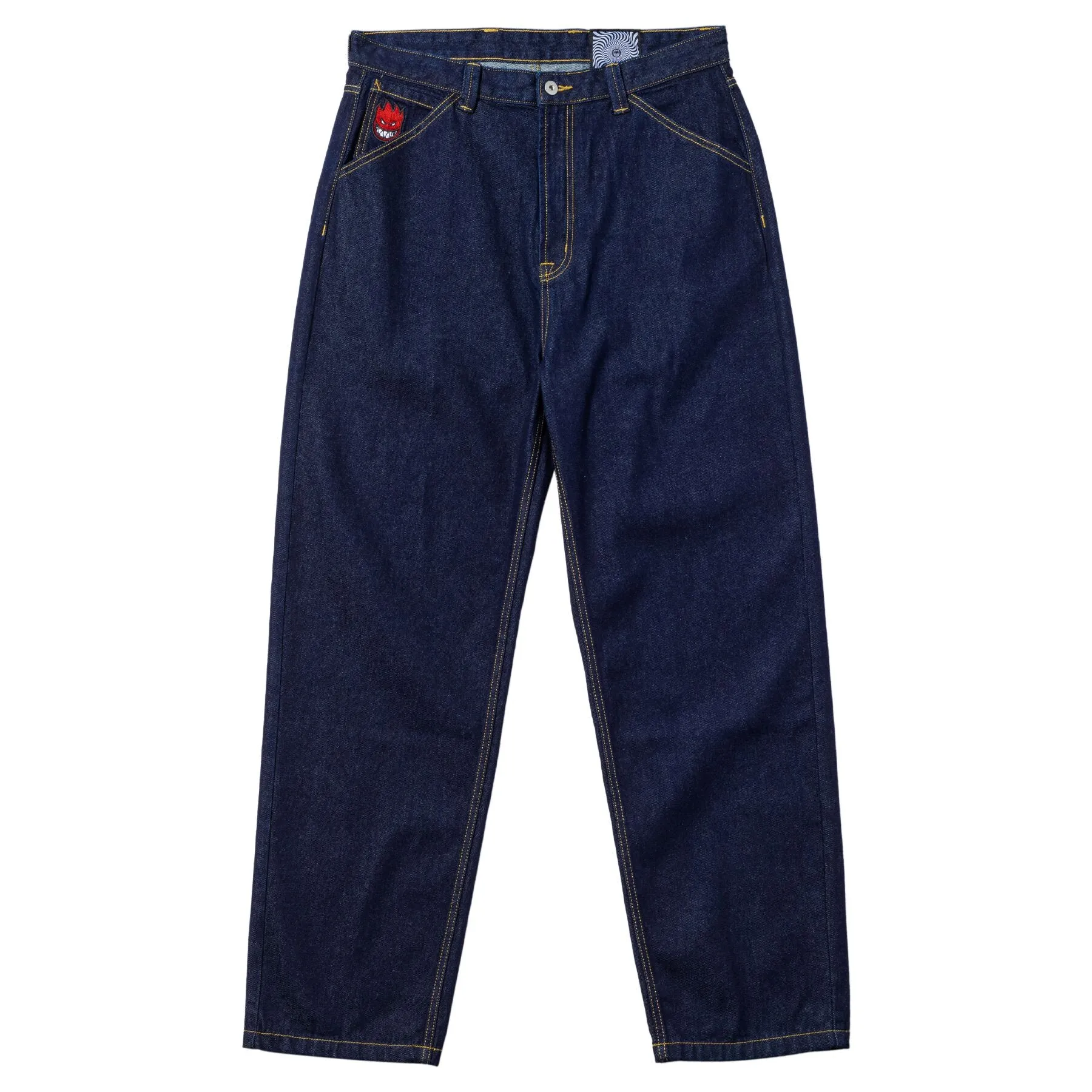 Bighead Fill Denim Pant (Dark Wash) Mesh Comfort Soft and Cozy
