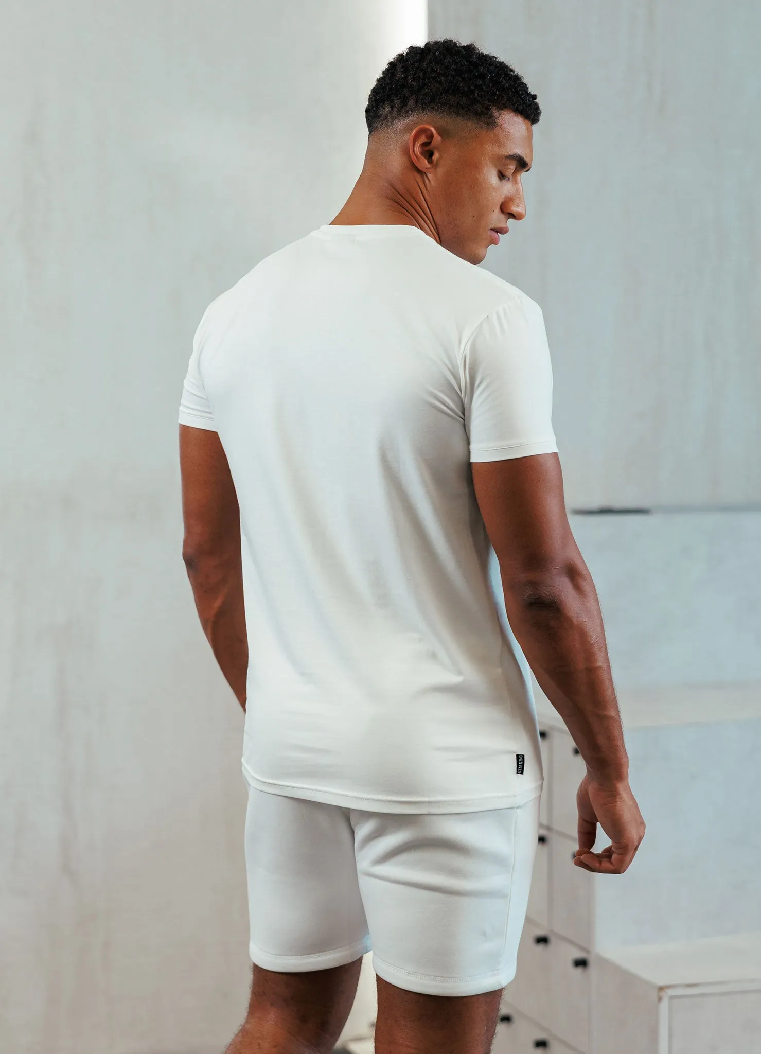 Gym King Fundamental Jersey Tee - Cream Chilly Wear