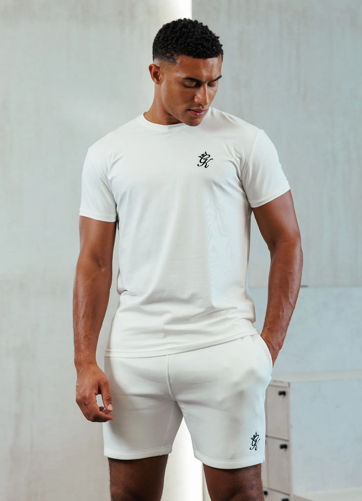 Eco Friendly Dyes Gym King Fundamental Jersey Tee - Cream