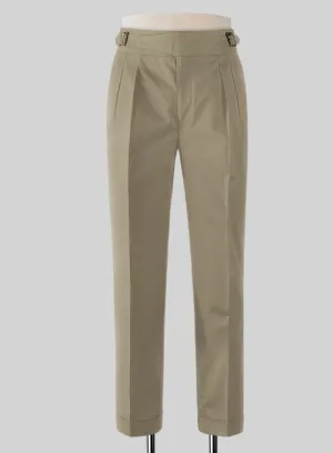 Stretch Summer Khaki Chino Gurkha Trousers StaticResistantMaterial