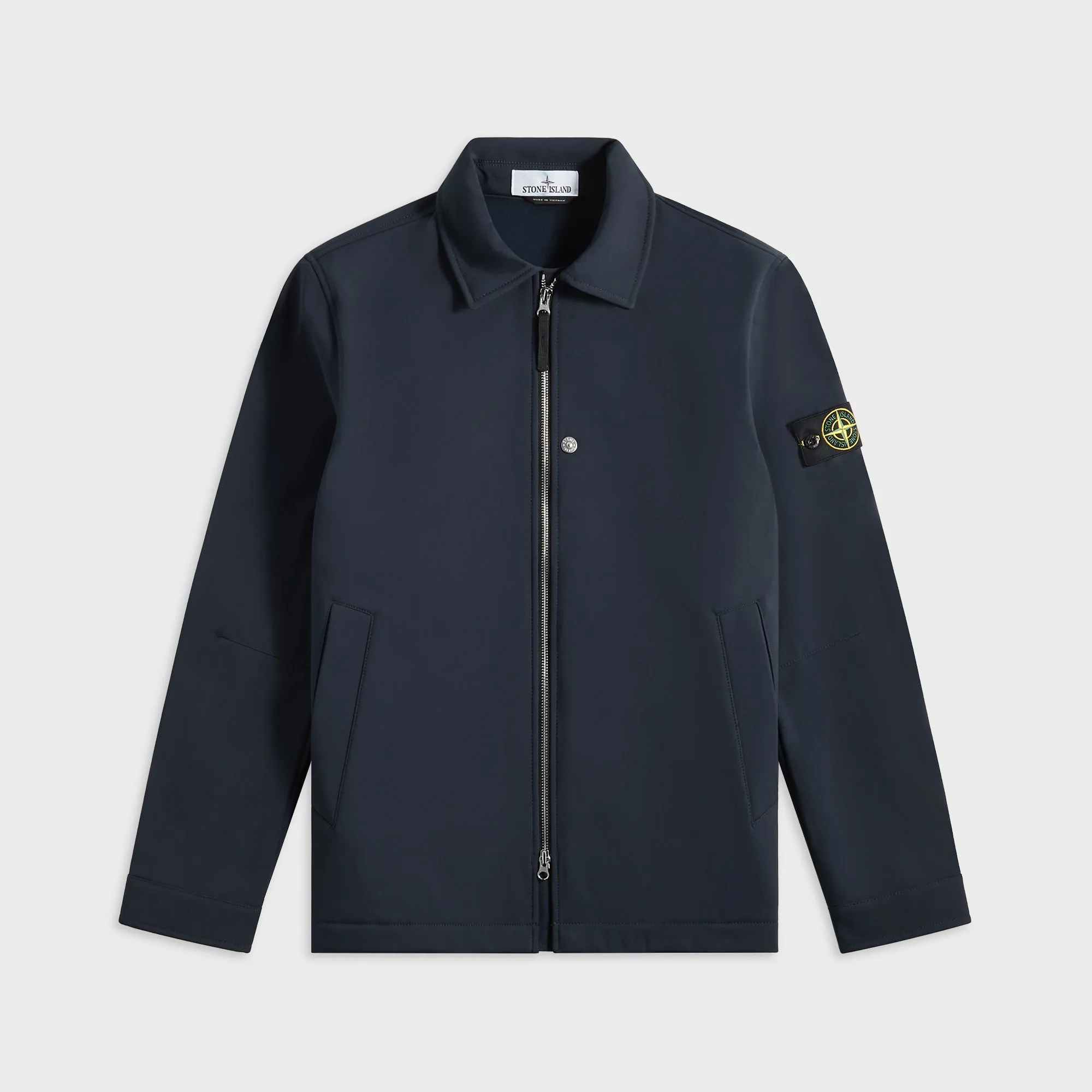 Flexible Armholes Classic Fit Stone Island Jacket - Navy Blue