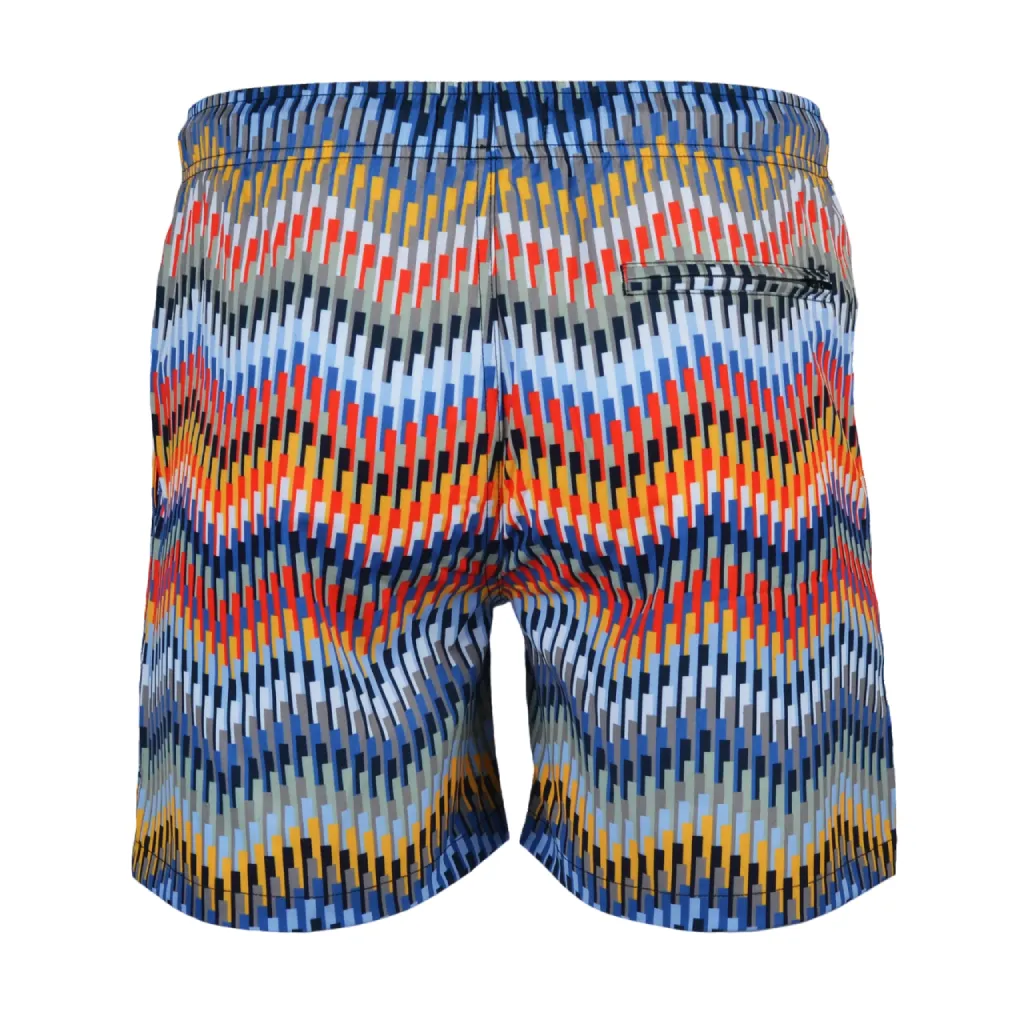 Moda Bandidos Line Zig Swim Short Men Sport Ready Fit Everyday Ease