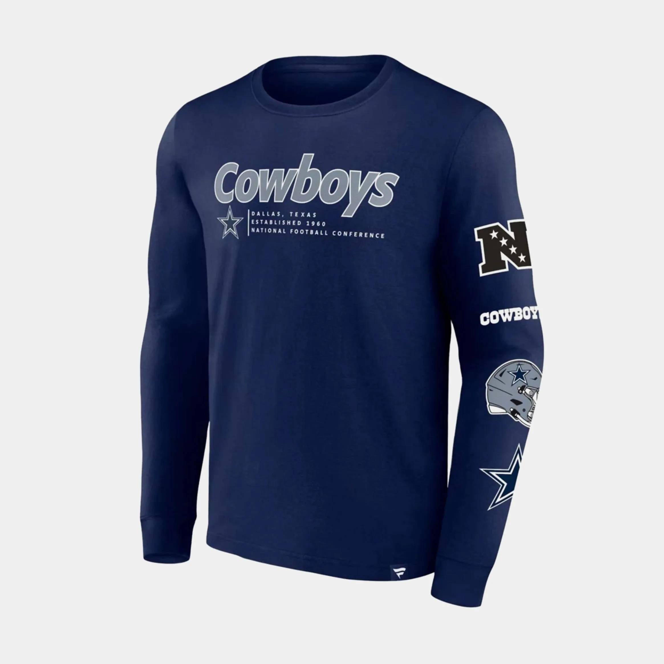 Effortless Comfort Wear Job Interview Strike The Goal Mens Long Sleeve Shirt (Navy)