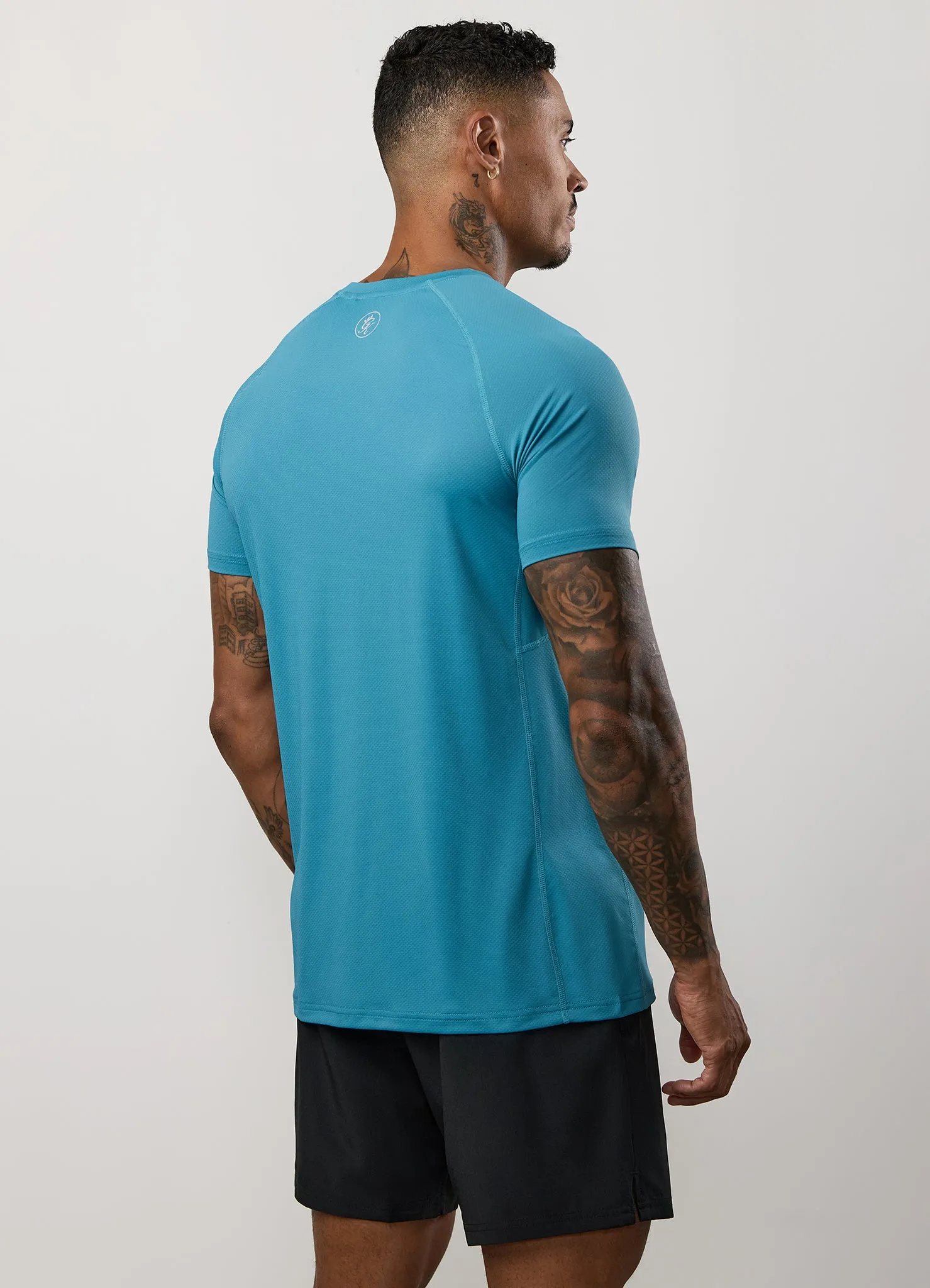 Gym King Energy Tee - Stormy Sky Non Irritating Tags Travel Comfort Style