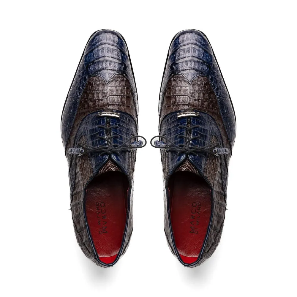 Luciano Navy / Brown Round Toe Design