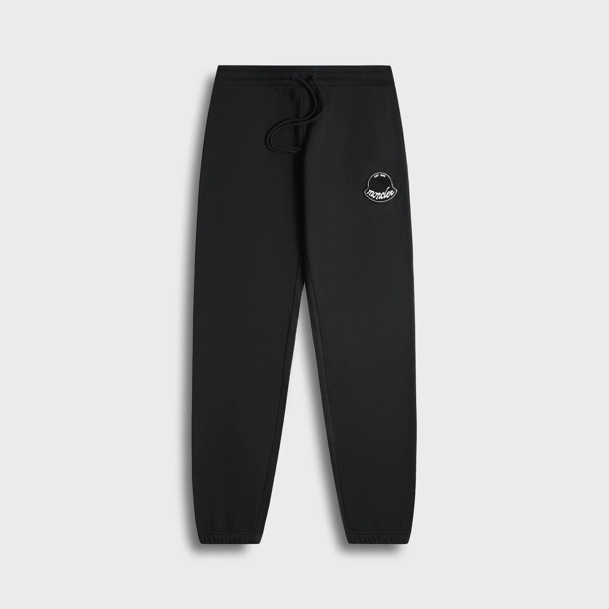 Comfy Design Stretch Panels Moncler Sweat Bottoms - Black