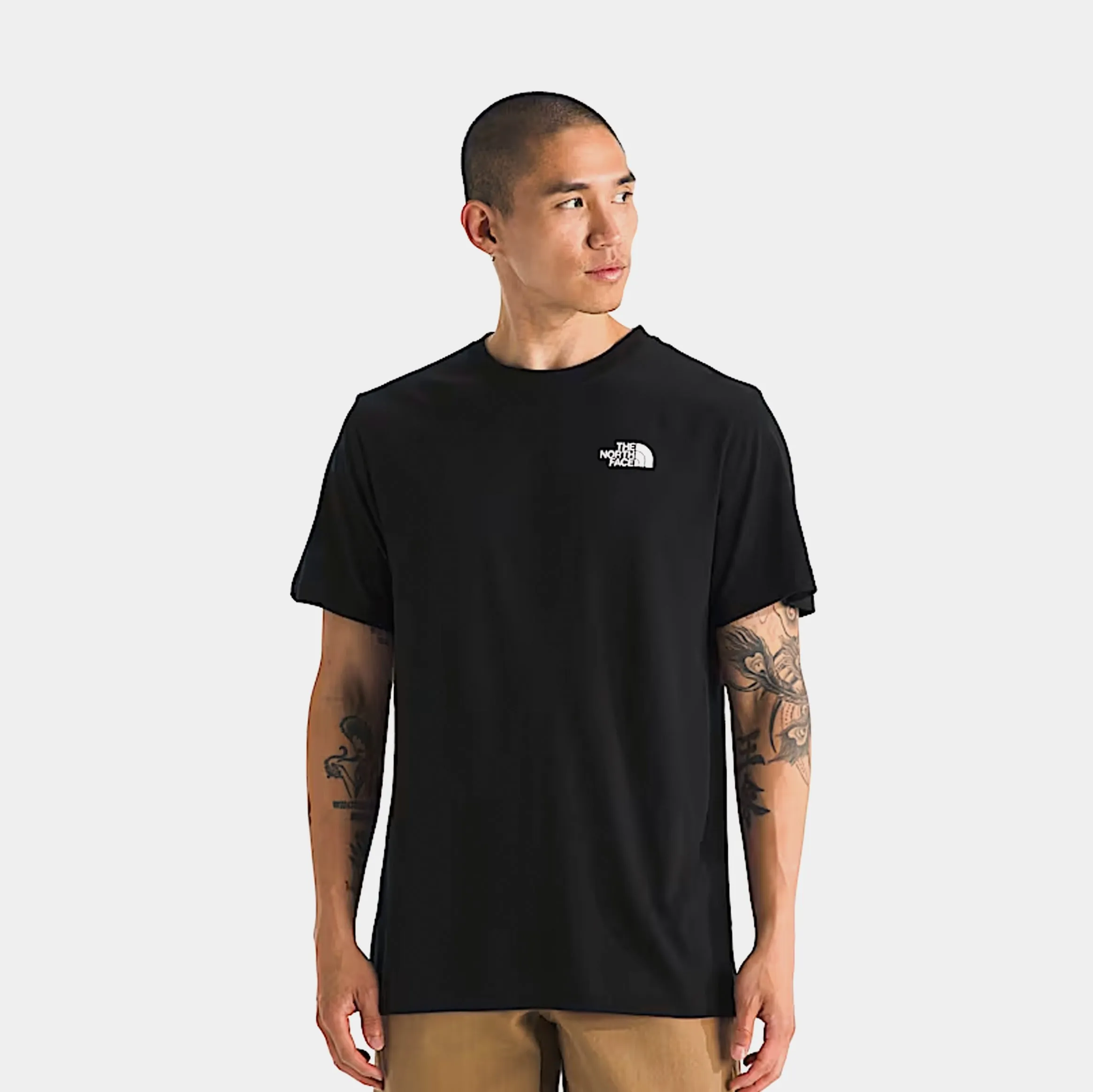 Evolution Half Dome Graphic Mens Short Sleeve Shirt (Black) Non Irritating Tags Seam Free Edging