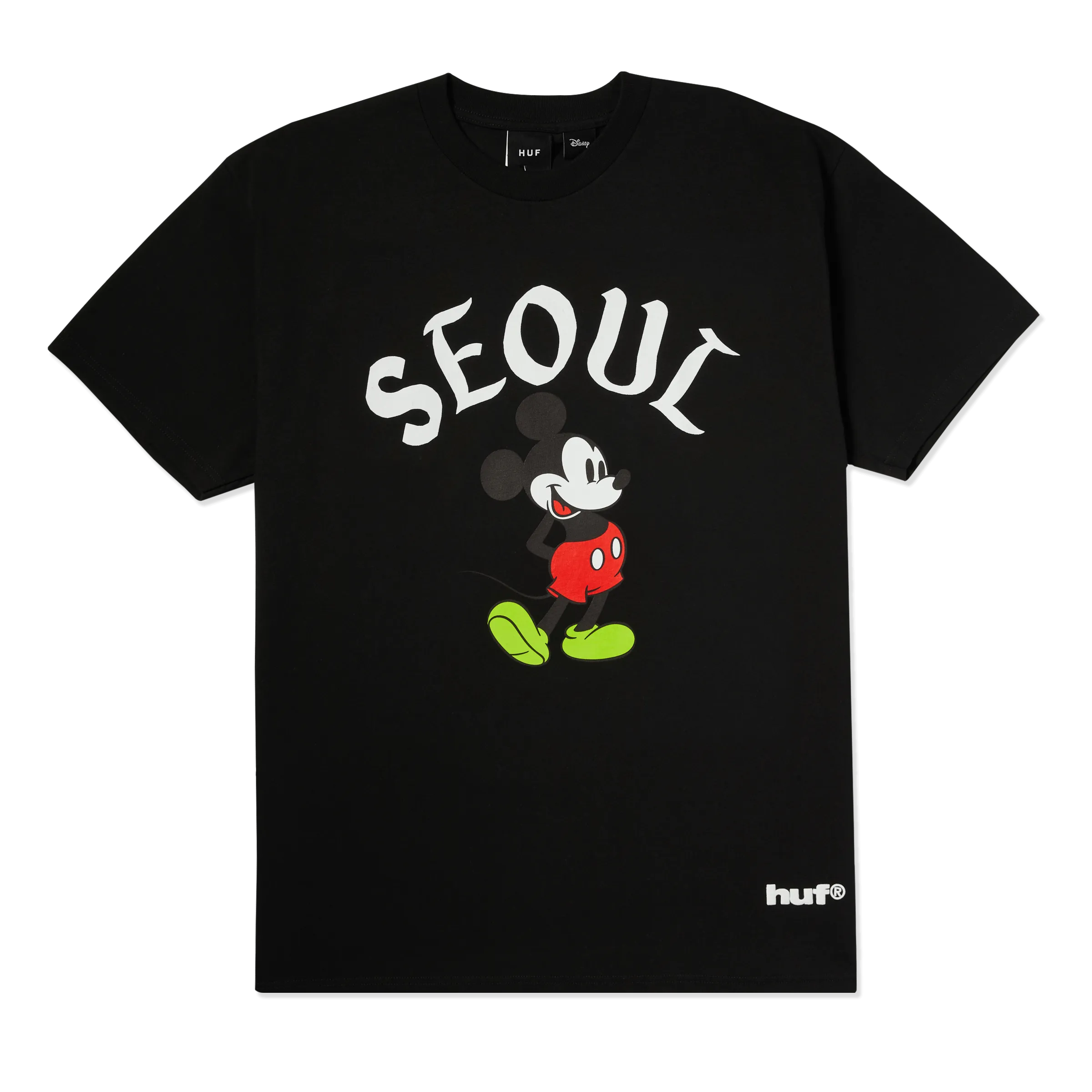 Disney | HUF Seoul Mickey Worldwide T-Shirt Multi Panel Design Weekend Wear