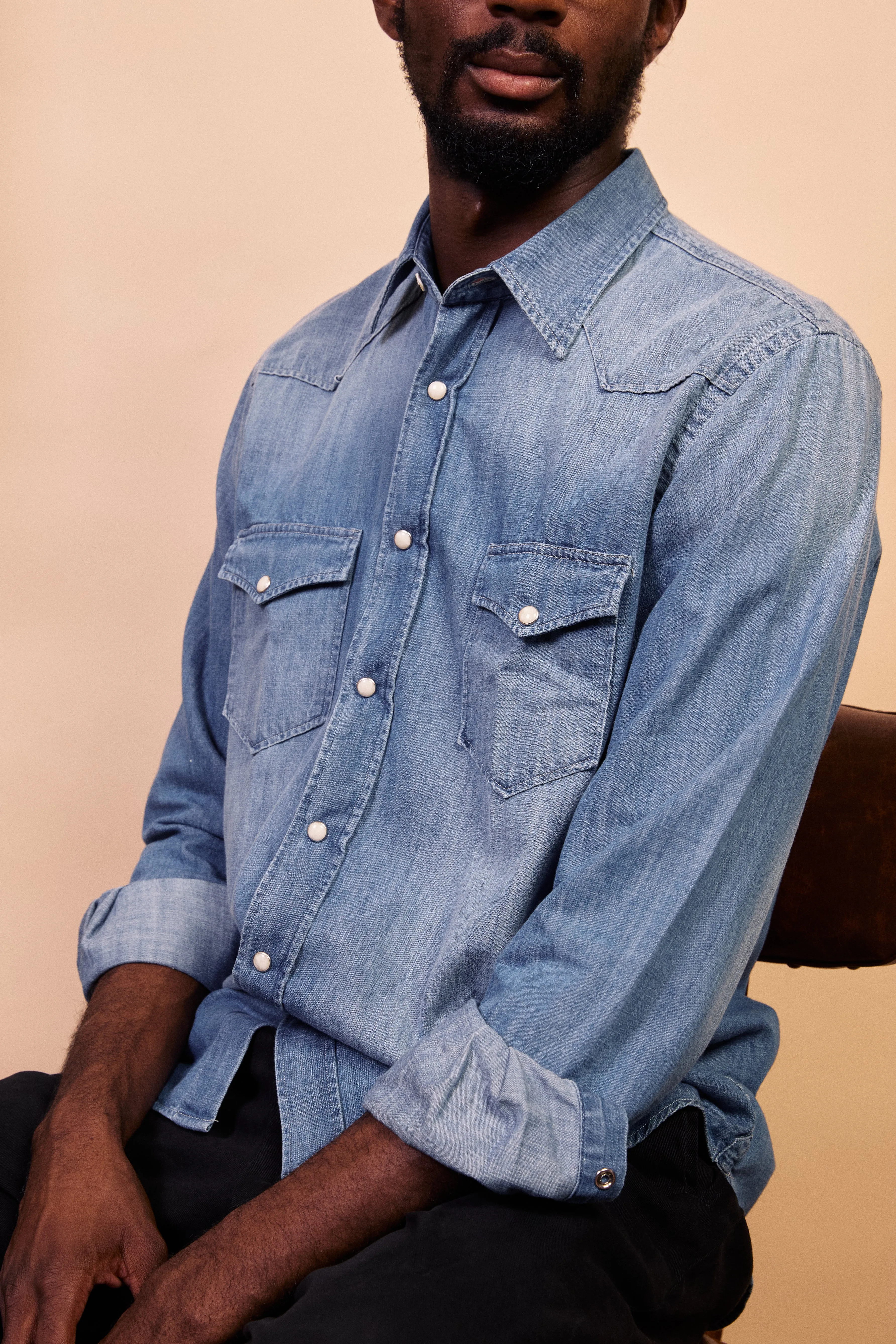 Phoenix Western Shirt - Washed Indigo Weekend Style