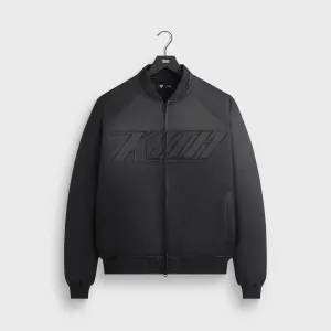 Superman | Kith Satin Bomber Jacket - Black Hooded styles Modern Day Look