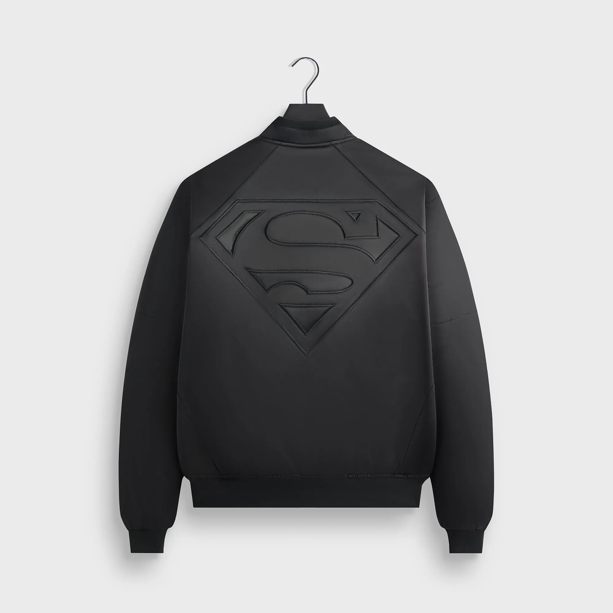 Versatile Daily Layer Superman | Kith Satin Bomber Jacket - Black