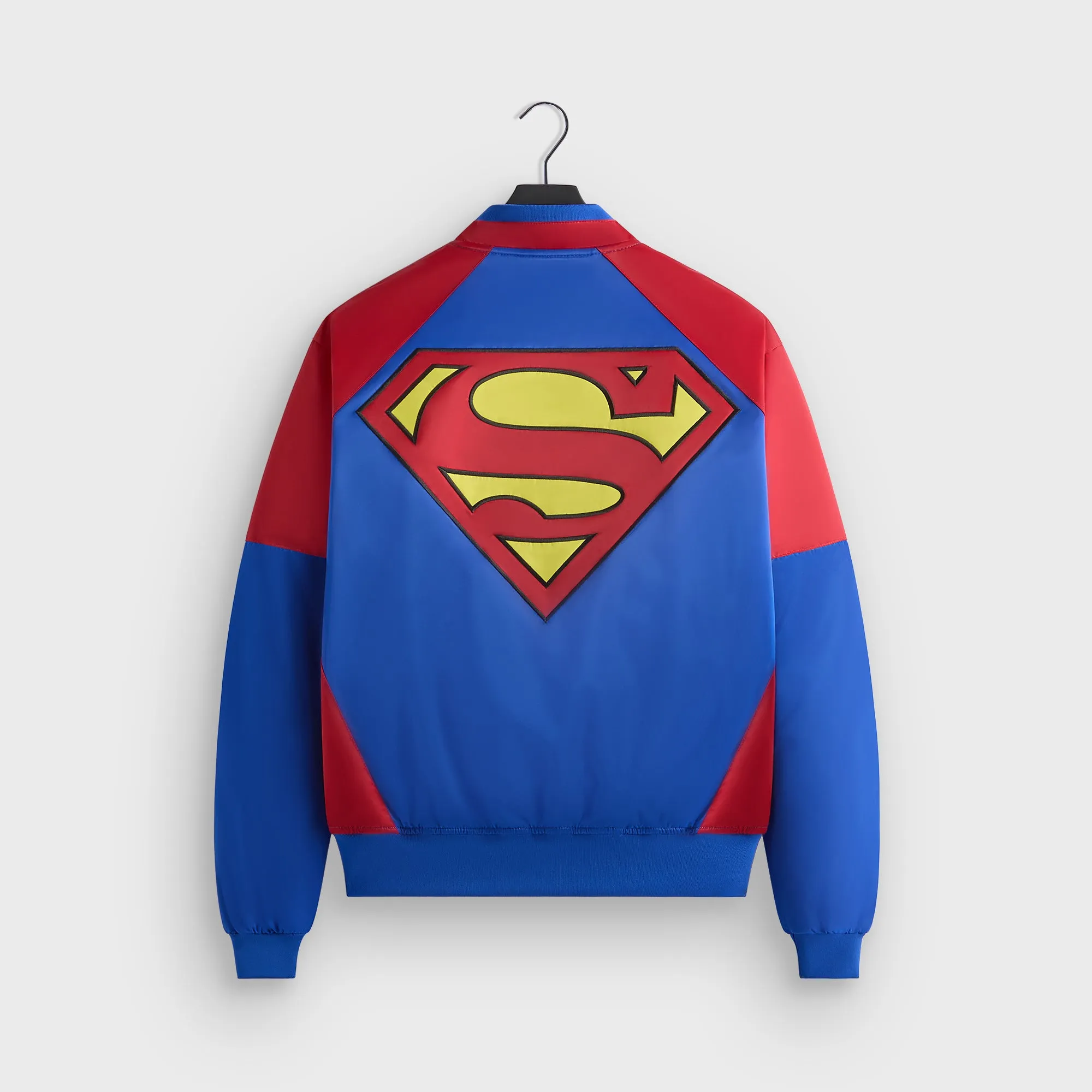 Mild Day Outfit OdorResistantFabric Superman | Kith Satin Bomber Jacket - Cyclone