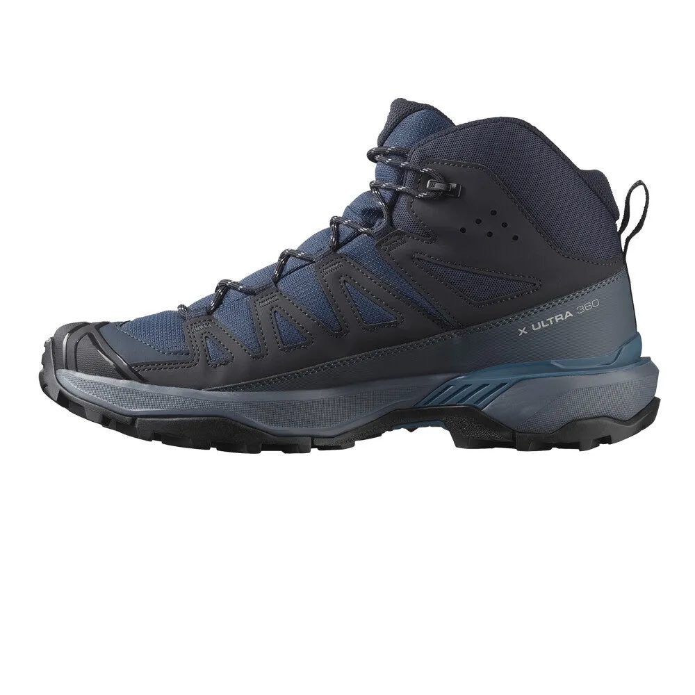 Pressure Relief Zones Eva Midsole Salomon Mens Boot X Ultra 360 Mid GTX Blue Nights/Dark Navy/Dark Blue