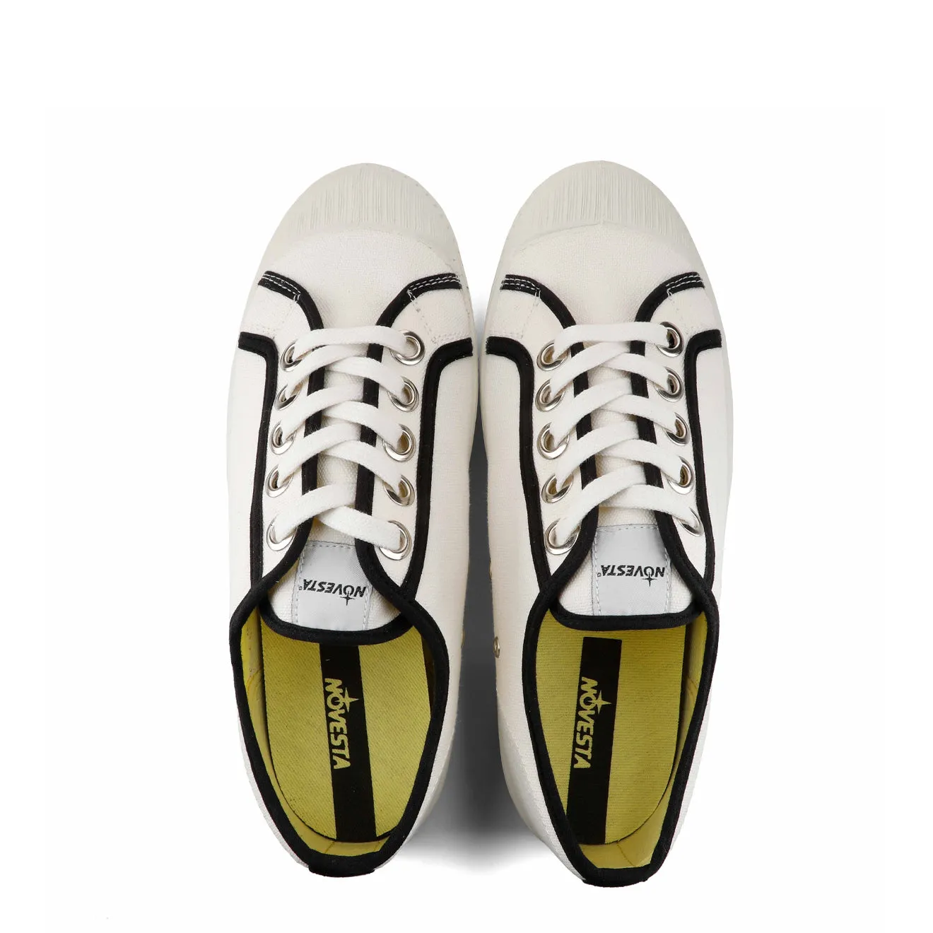 Arch Support Technology Novesta Womens Star Master Trainer Contrast Piping 10 White 60 Black / 110 White