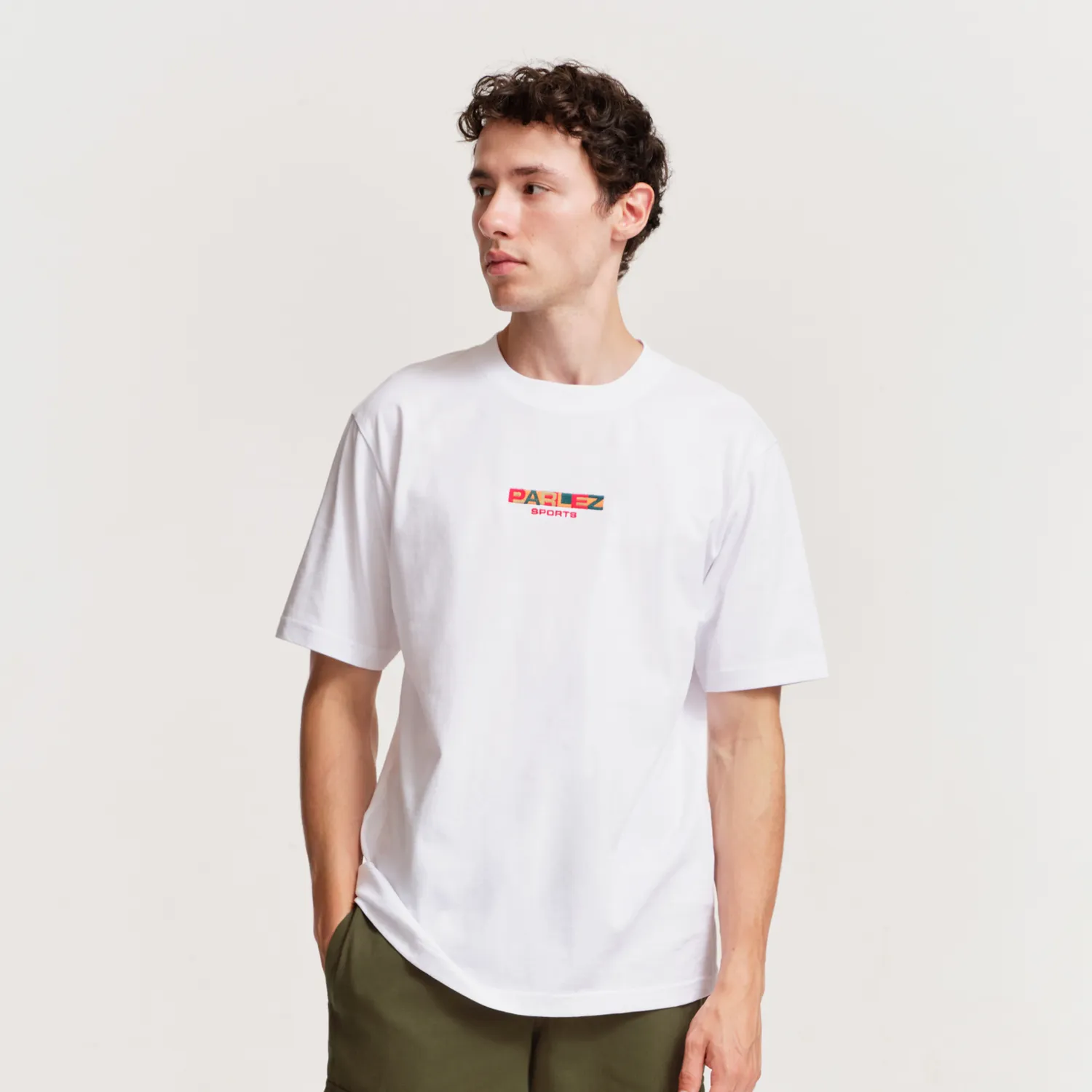 High Density Fabric Bloc T-Shirt White
