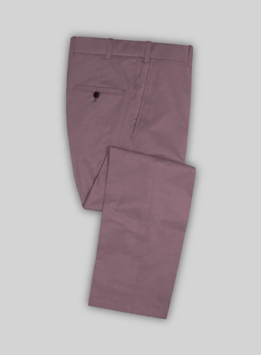 Multi Panel Construction Italian Rose Quartz Cotton Pants