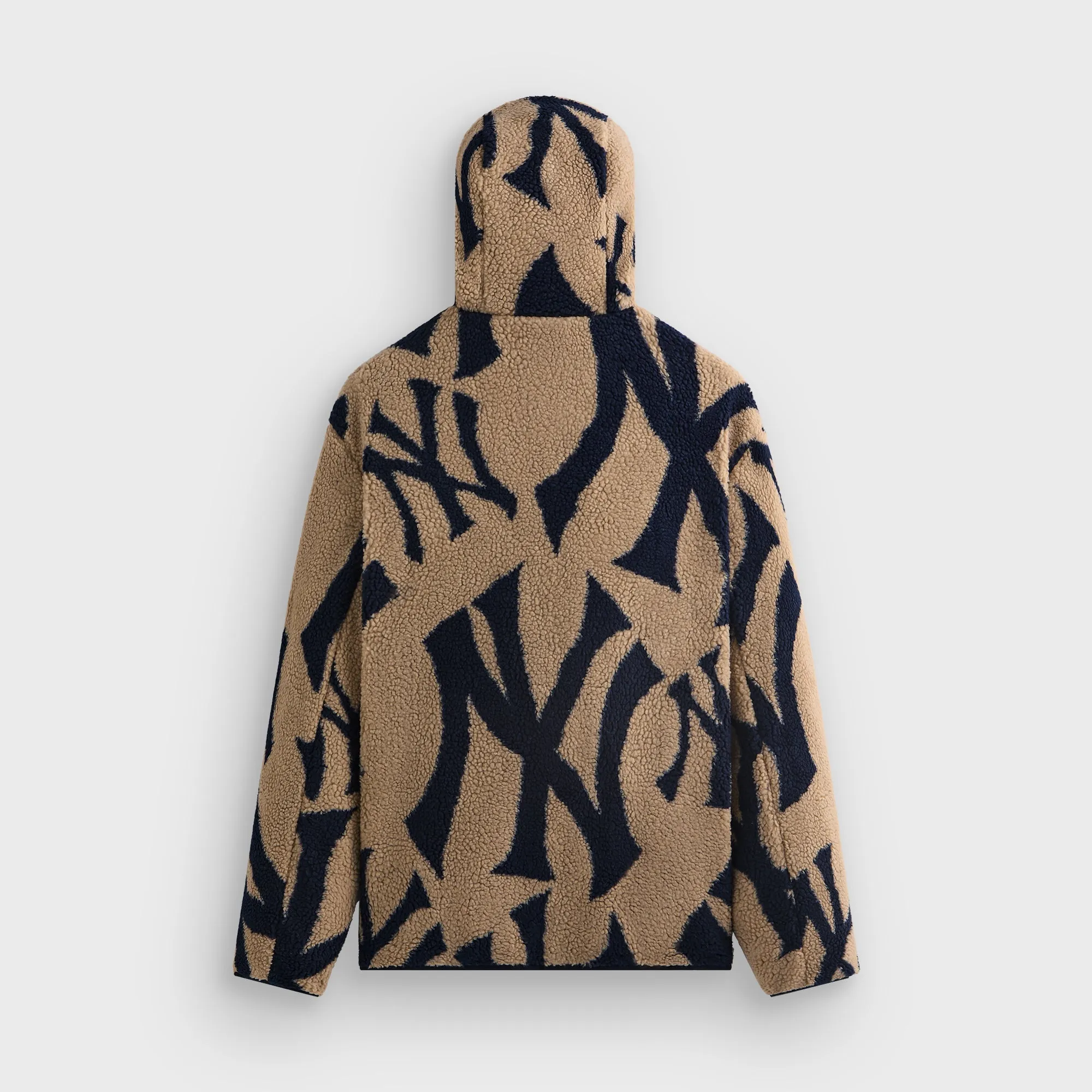 Kith for the New York Yankees Hooded Pinehurst Sherpa Jacket - Canvas Sealed Seams Travel Ready