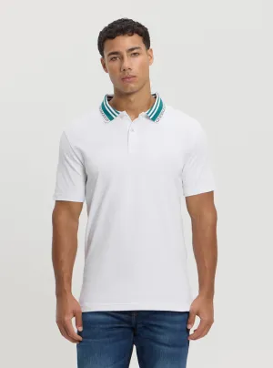 Eco White Lyle Polo T-Shirt Modern Style Trend Relaxed Vibes