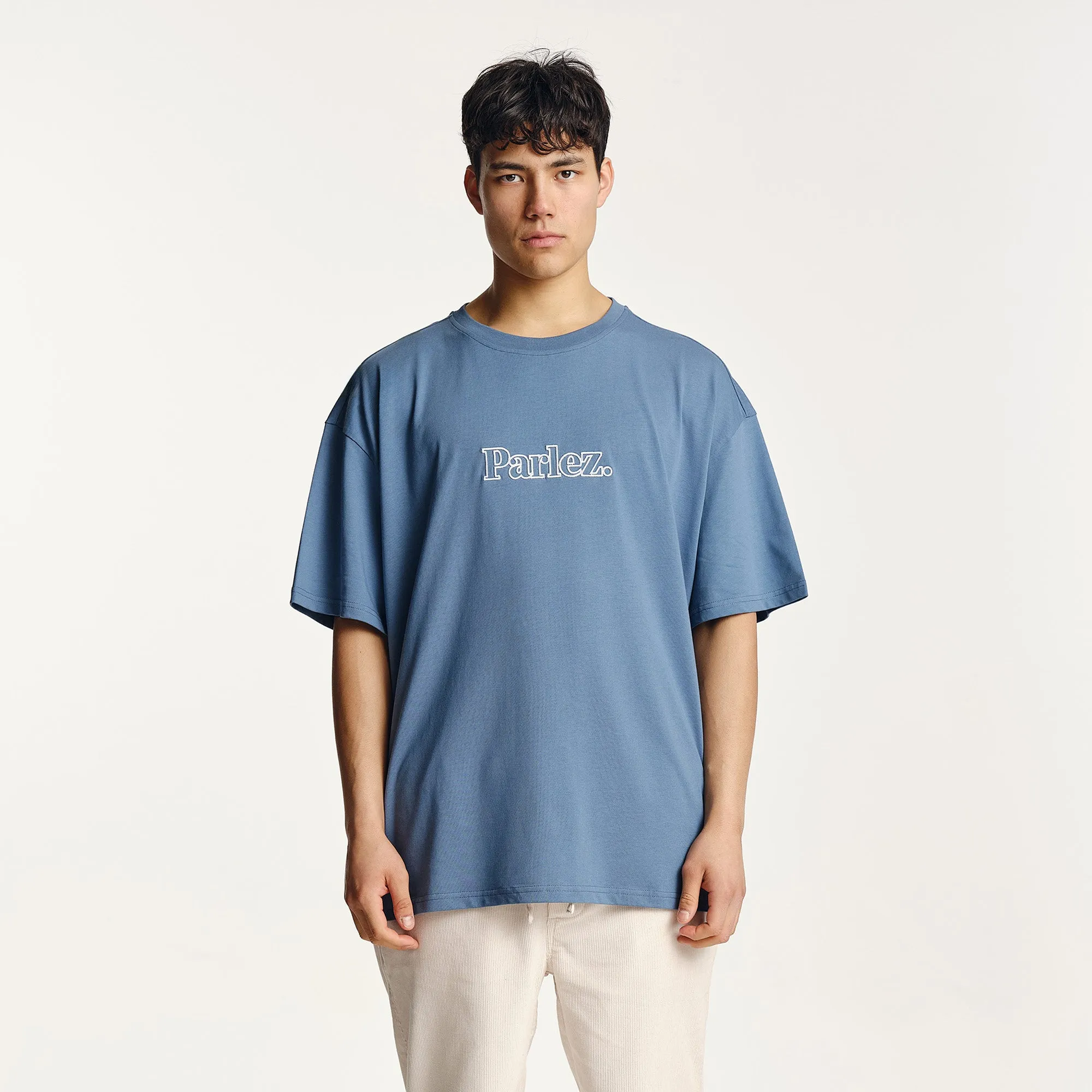 Timeless Appeal Durable Knitwear Staffa Oversized T-Shirt China Blue