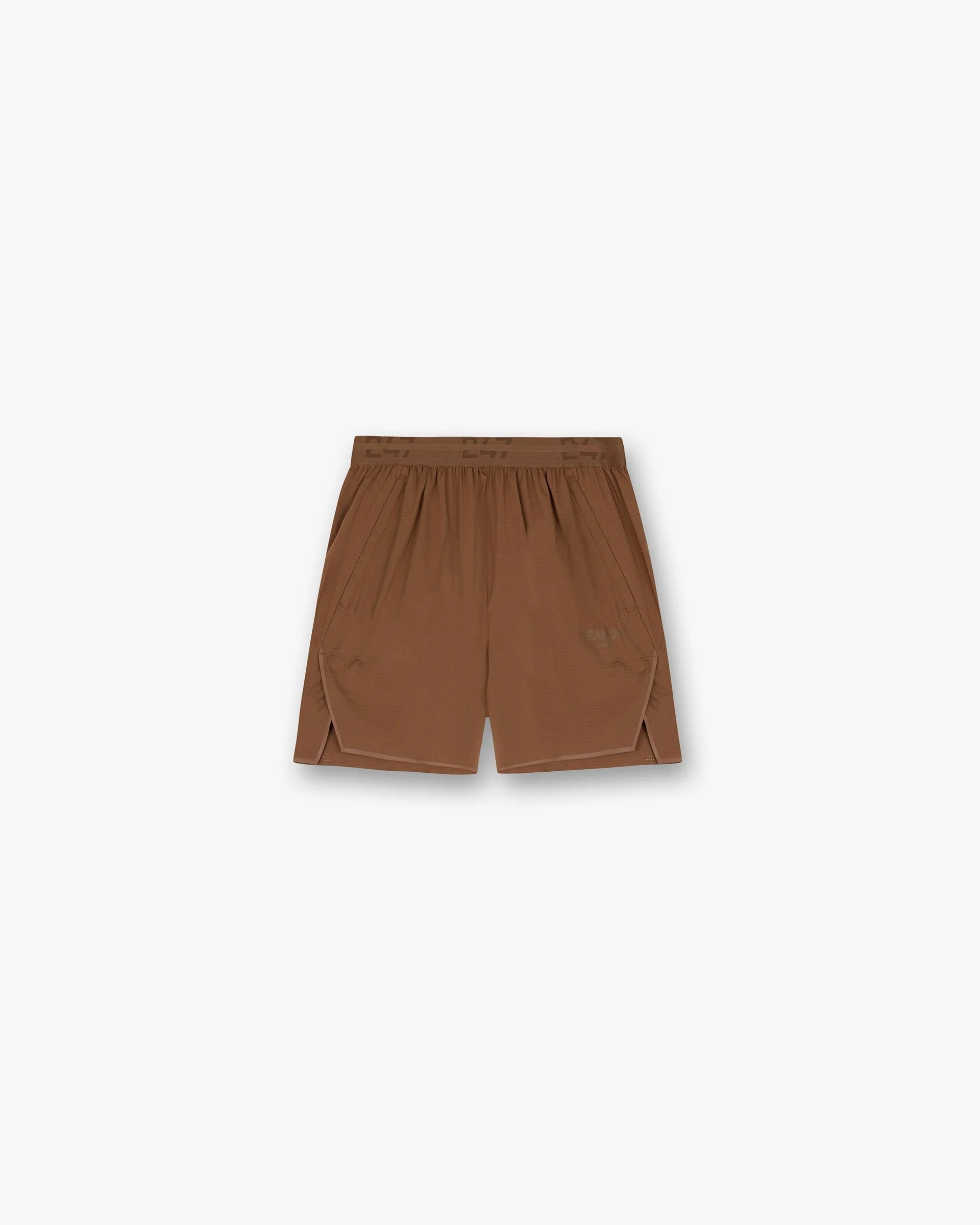 petite size muted colors Team 247 Aero Shorts - Rust