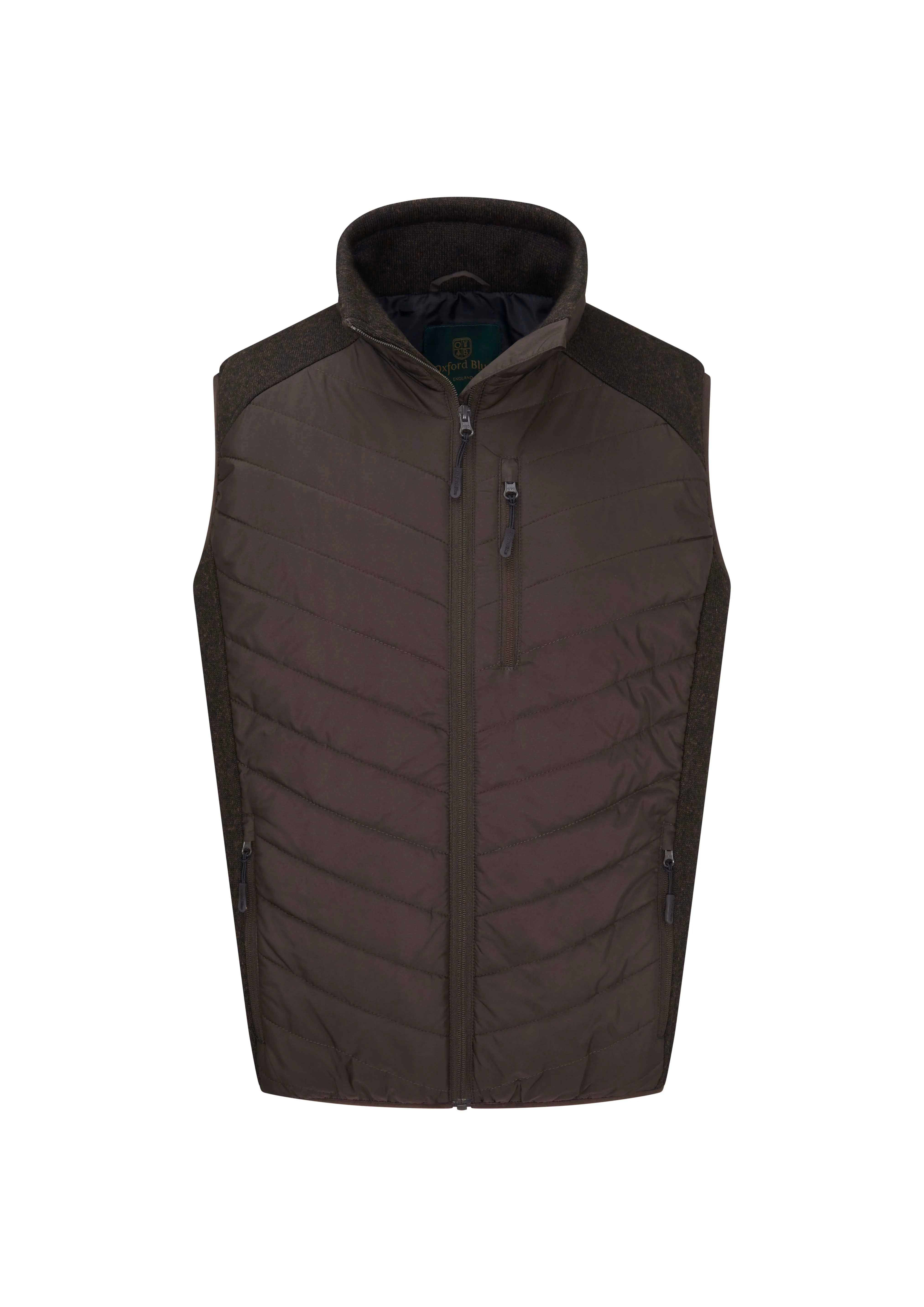 MJ006 - Men's Oslo Gilet - BROWN Stylish Jumper BuiltIn Grip