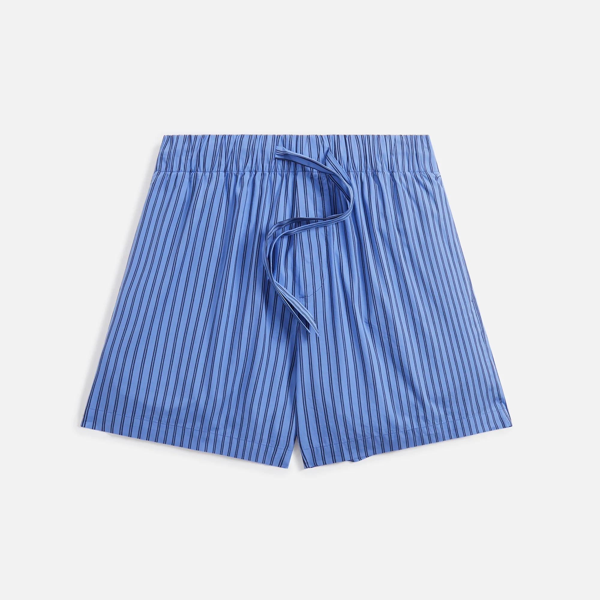Side Pockets Non Binding Leg Openings Tekla Poplin Pajama Shorts - Boro Stripes