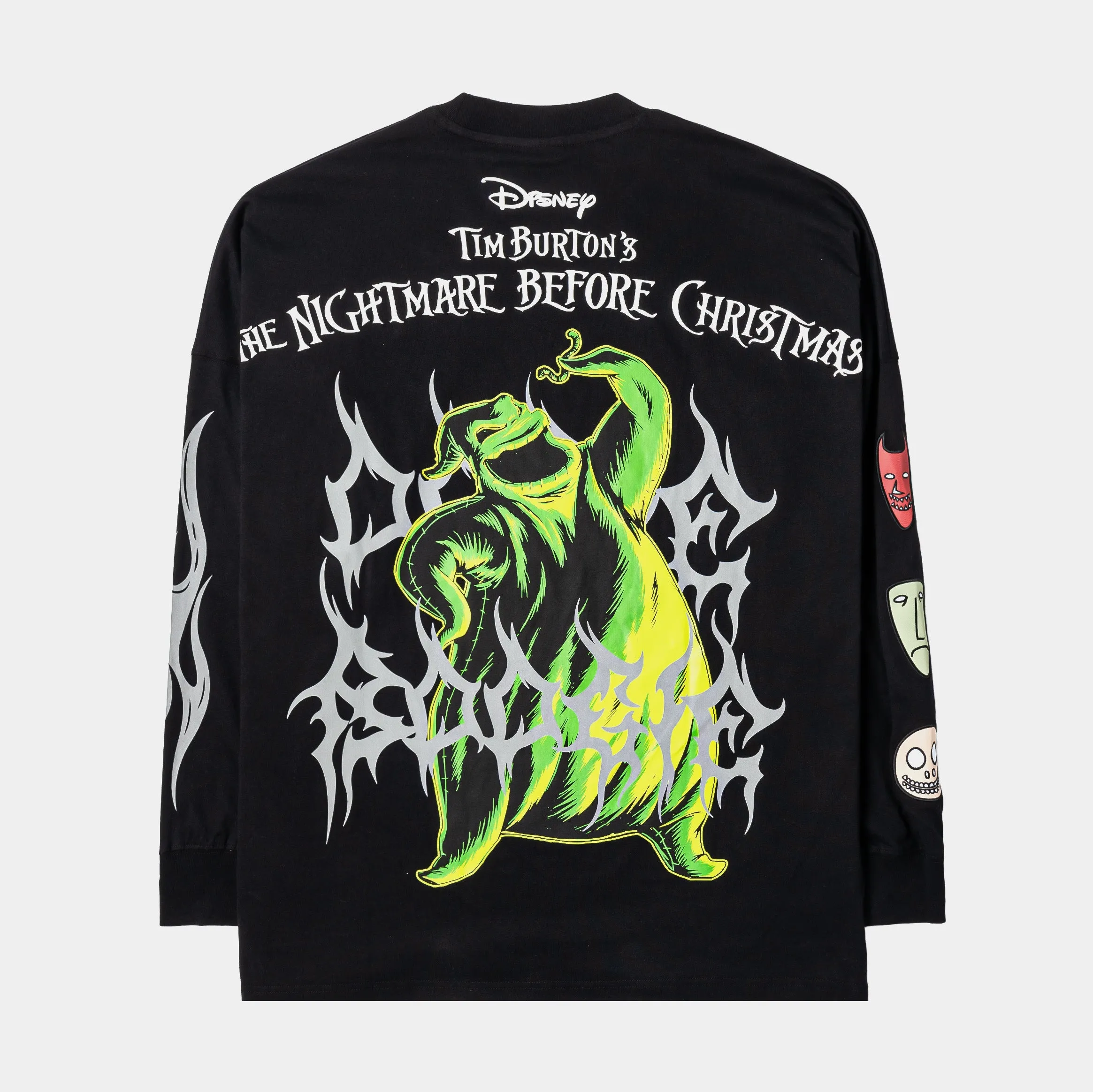 Versatile Fashion The Nightmare Before Christmas By Shoe Palace Oogie Boogie Mens Long Sleeve Shirt (Black/Green)