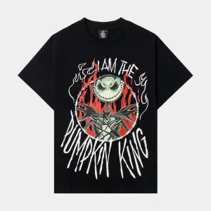 The Nightmare Before Christmas By Shoe Palace Pumpkin King Mens Short Sleeve Shirt (Black/Red) Street Comfort