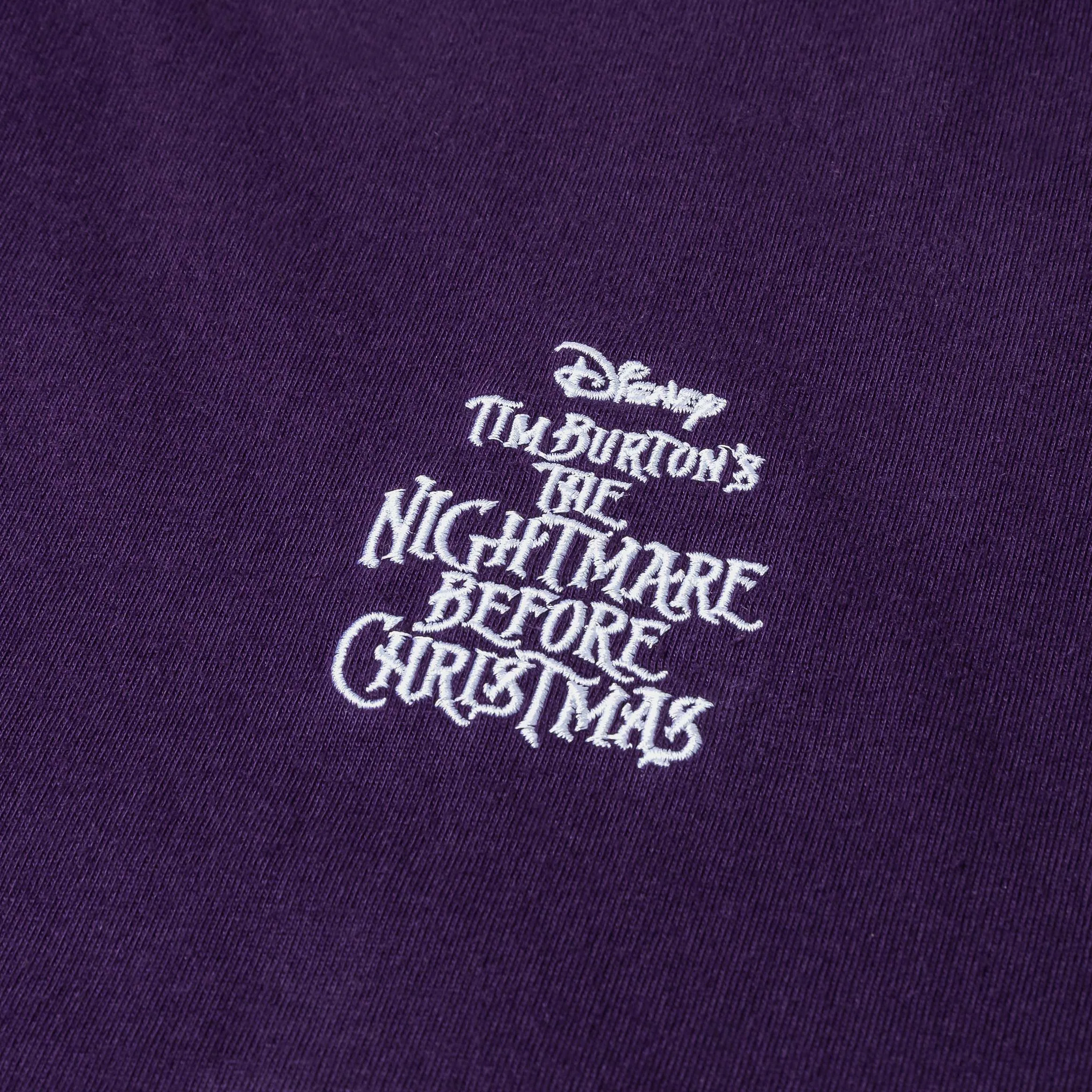 The Nightmare Before Christmas By Shoe Palace The Lovers Mens Short Sleeve Shirt (Purple/White) Stretch Design