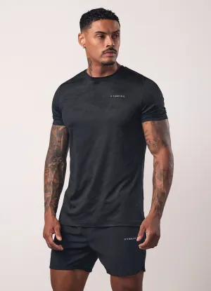 Casual Choice Gym King Relentless Camo Tee - Black
