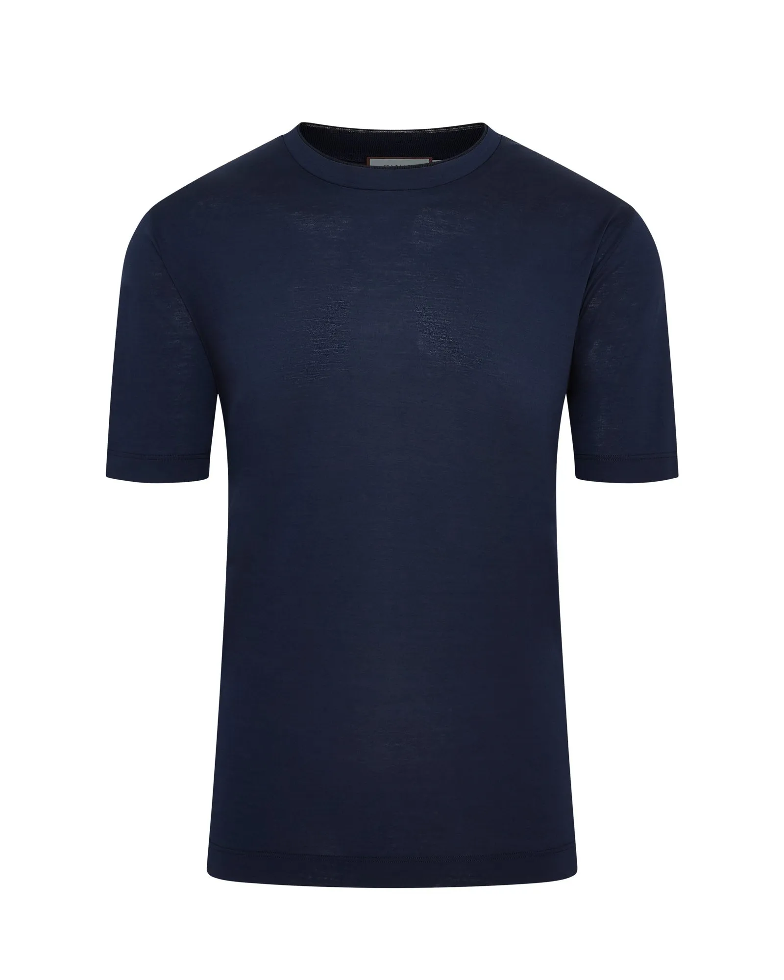 Chill Vibe Canali Double Mercerised Short Sleeve T-shirt (Navy)