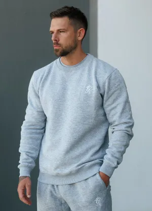 Product Innovation Cotton Blend Gym King Fundamental Fleece Sweatshirt - Grey Marl