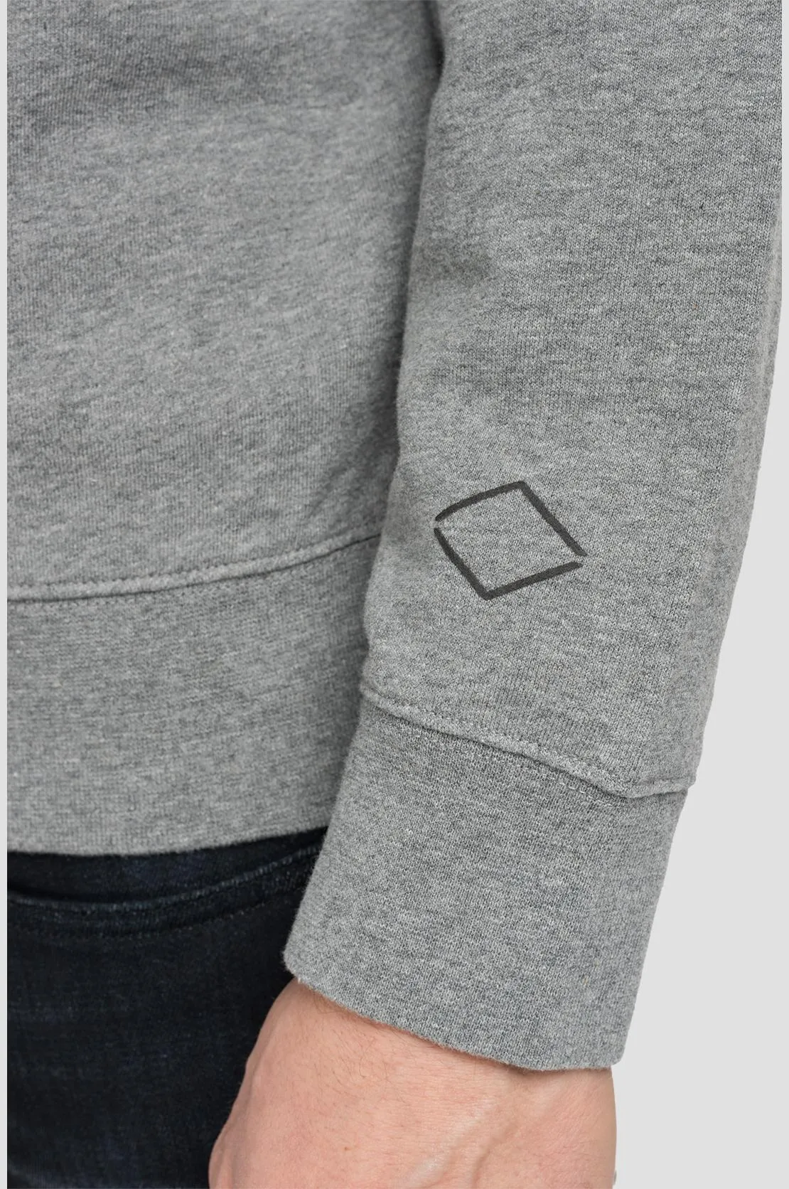 hat accents ID30348-Replay Grey Logo Sweatshirt