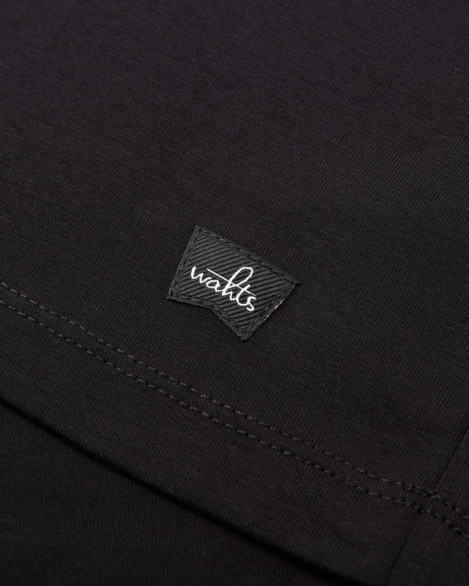 Wahts Jersey Stretch Short Sleeve T-Shirt BERKLEY (Pure Black) Minimalistic Wear