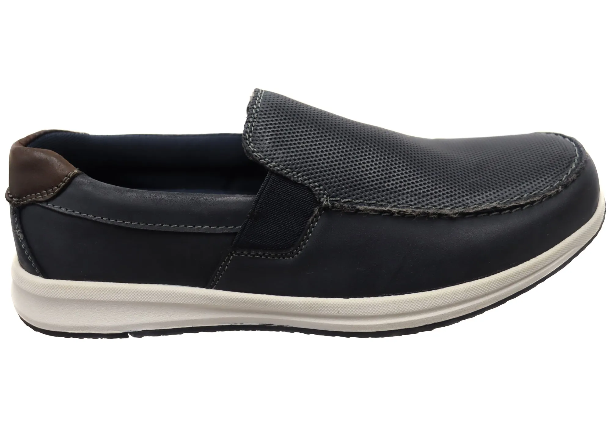 Natural Comfort Declan Mens Leather Loafers Casual Shoes Practical Sole